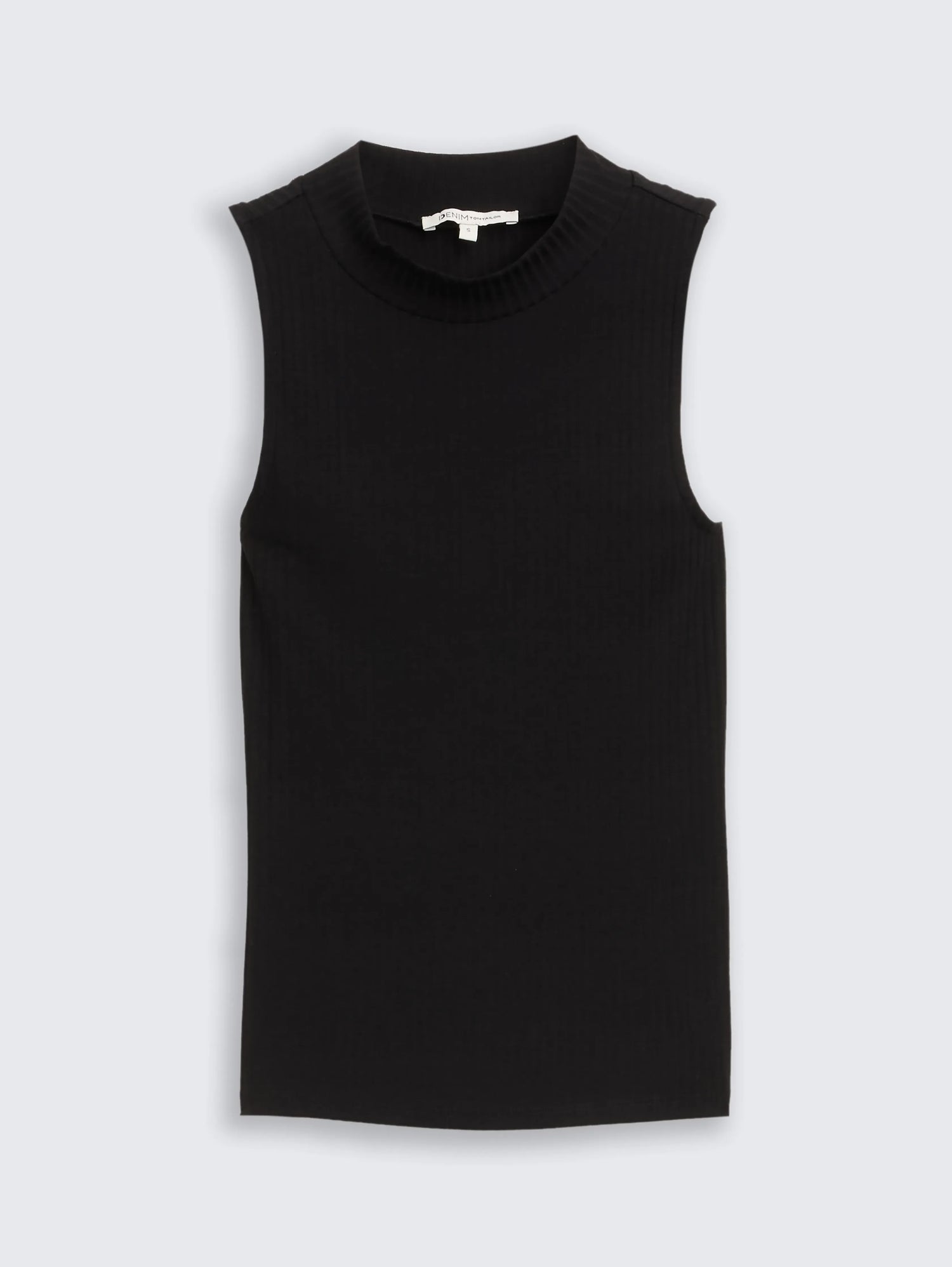 Tom Tailor_0_Ribbed Top with Stand-Up Collar_1043074_38384_01