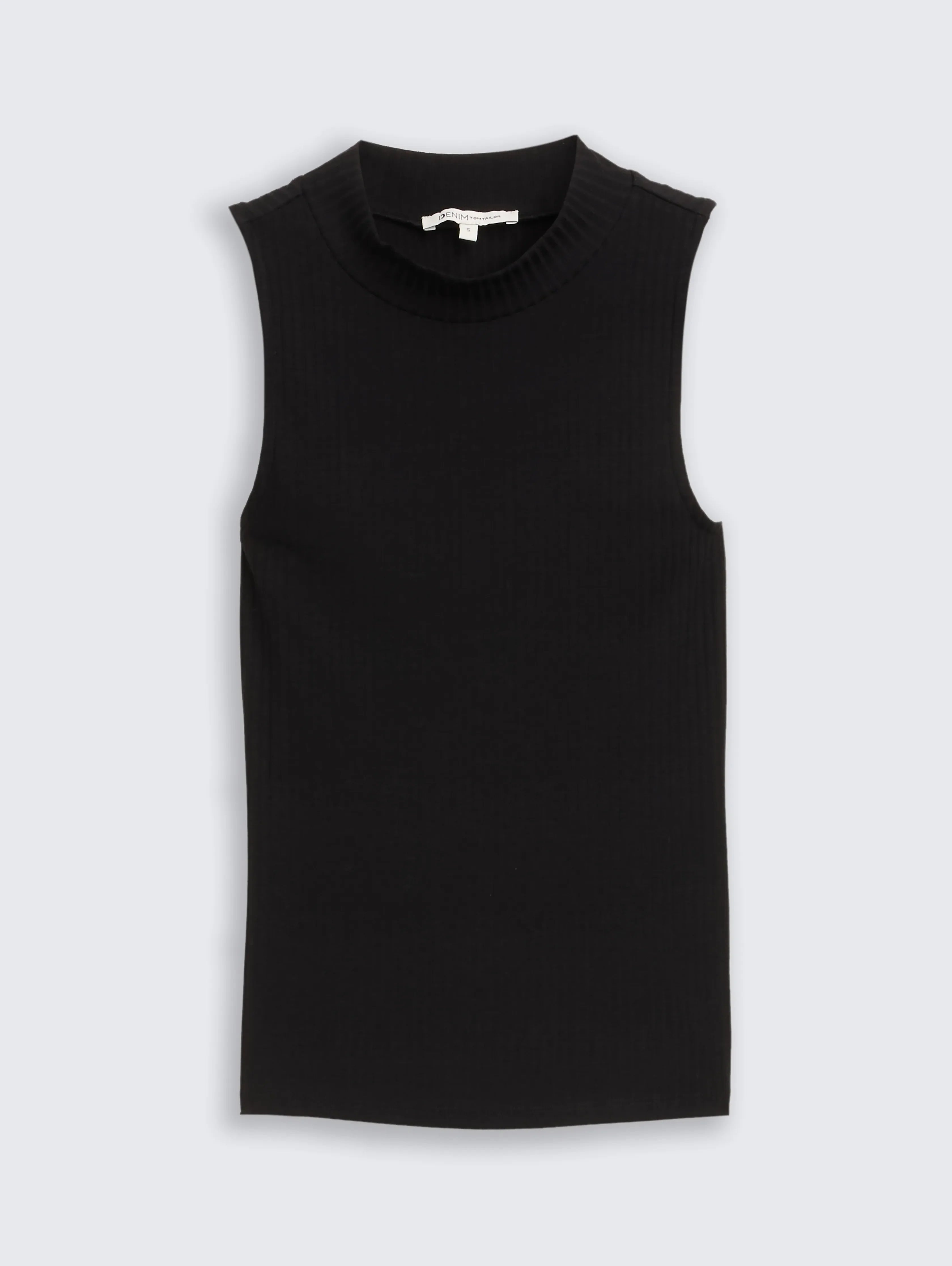 Tom Tailor_0_Ribbed Top with Stand-Up Collar_1043074_38384_01