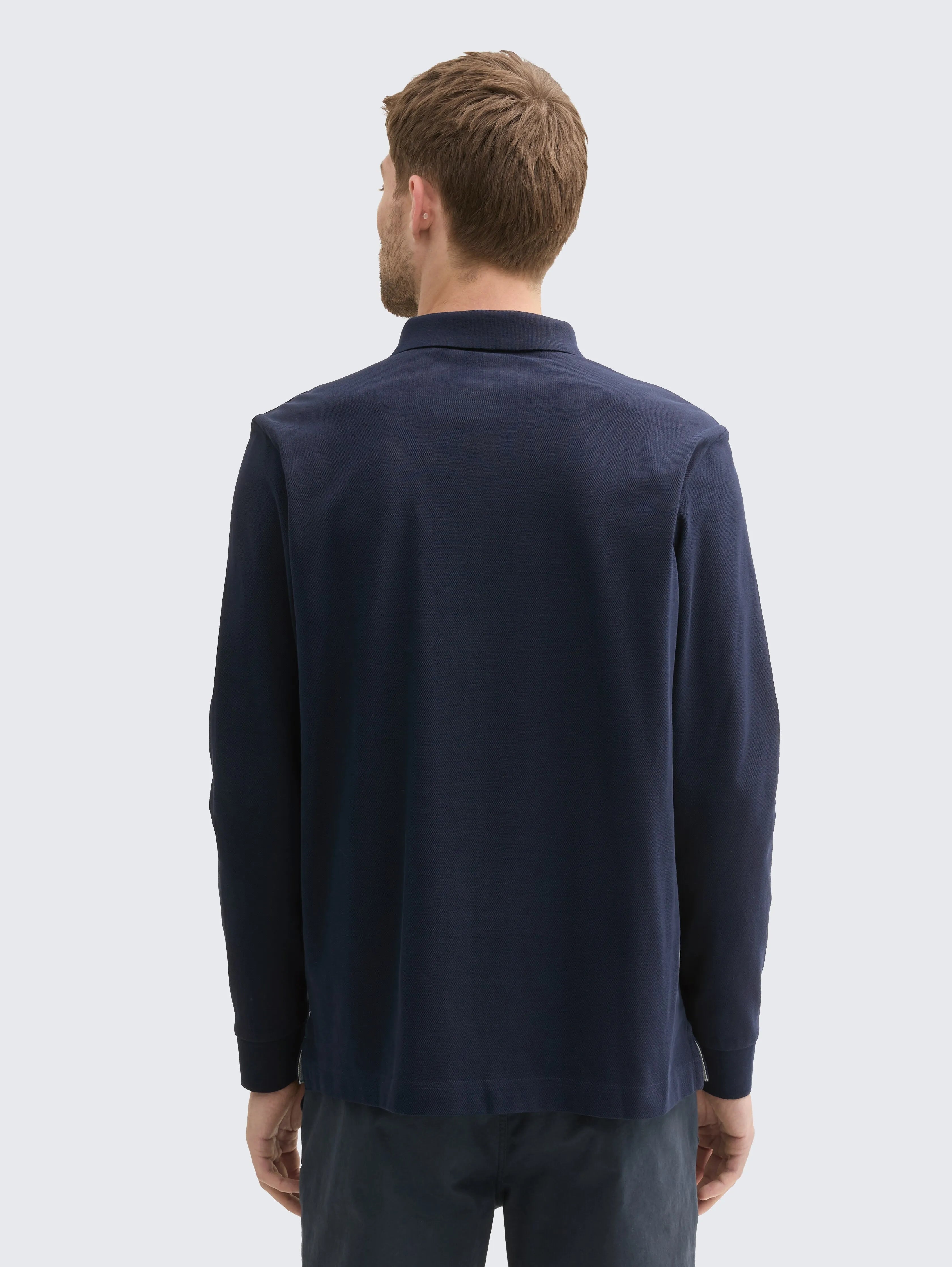 Tom Tailor_0_Long-Sleeved PiquŽ Polo Shirt_1043278_10668_03