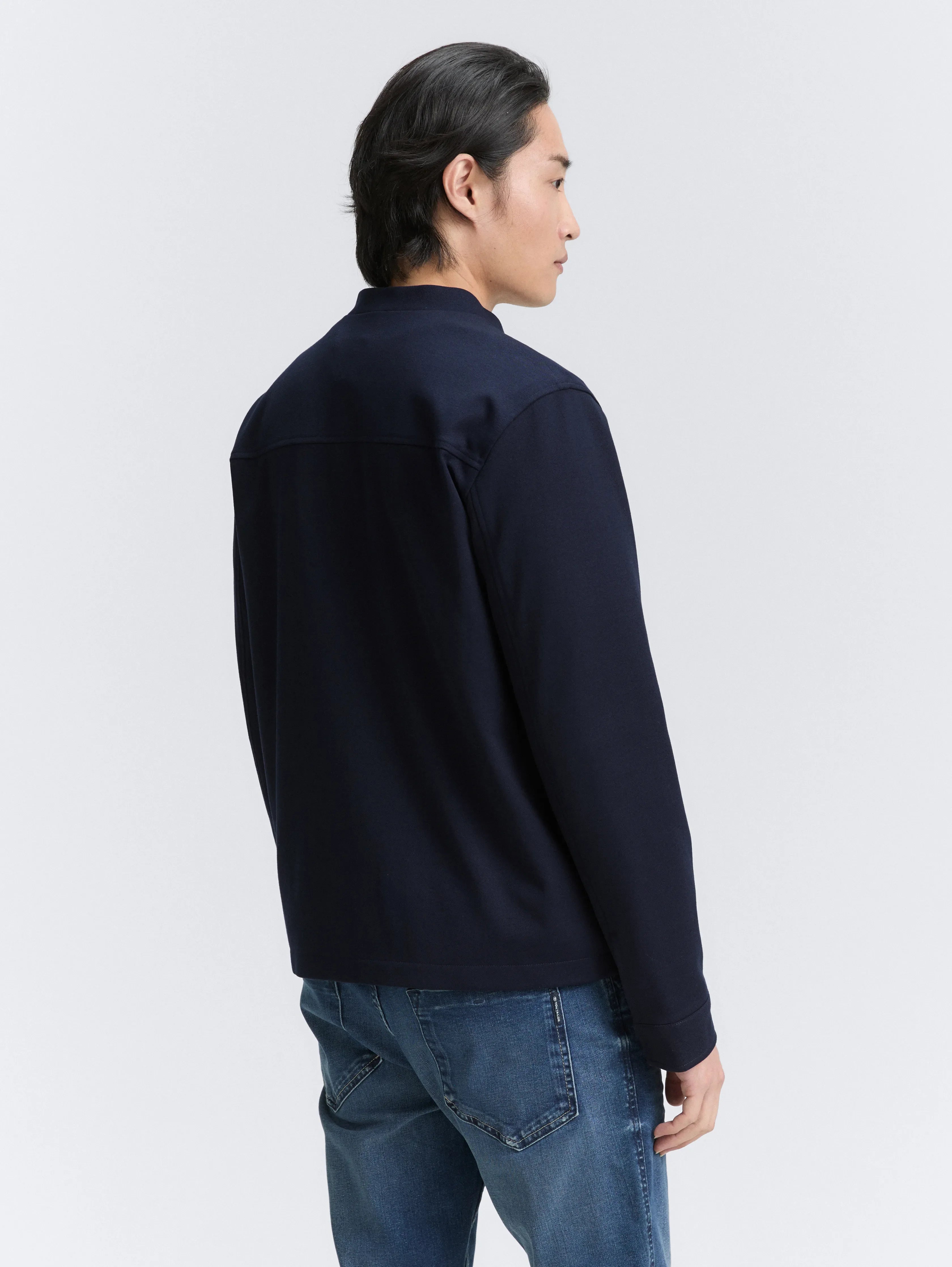 Tom Tailor_0_PiquŽ Blouson Jacket with Bomber Collar_1047274_10668_04