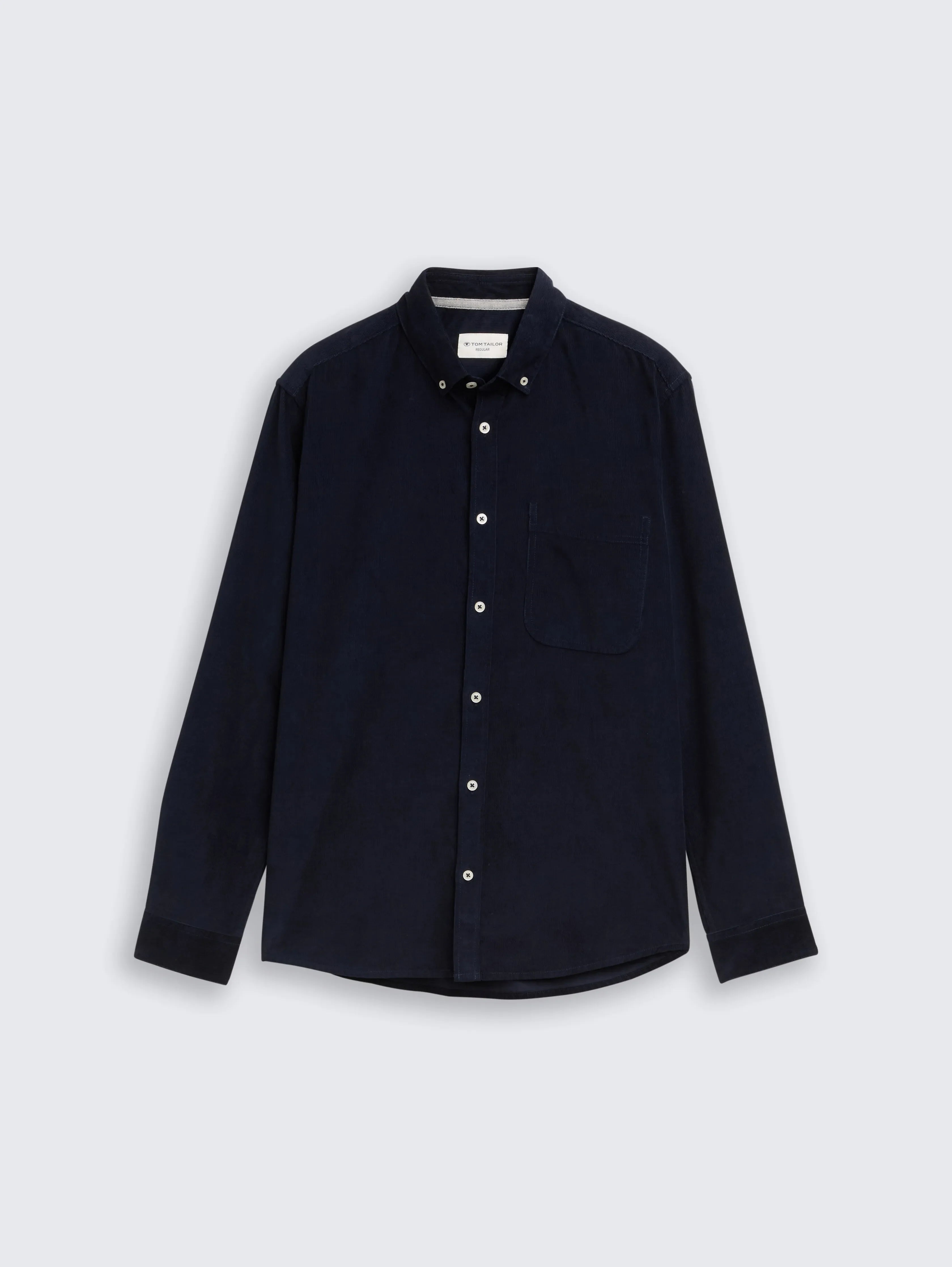 Tom Tailor_0_Regular Fit Corduroy Shirt with Breast Pocket_1047341_10668_04