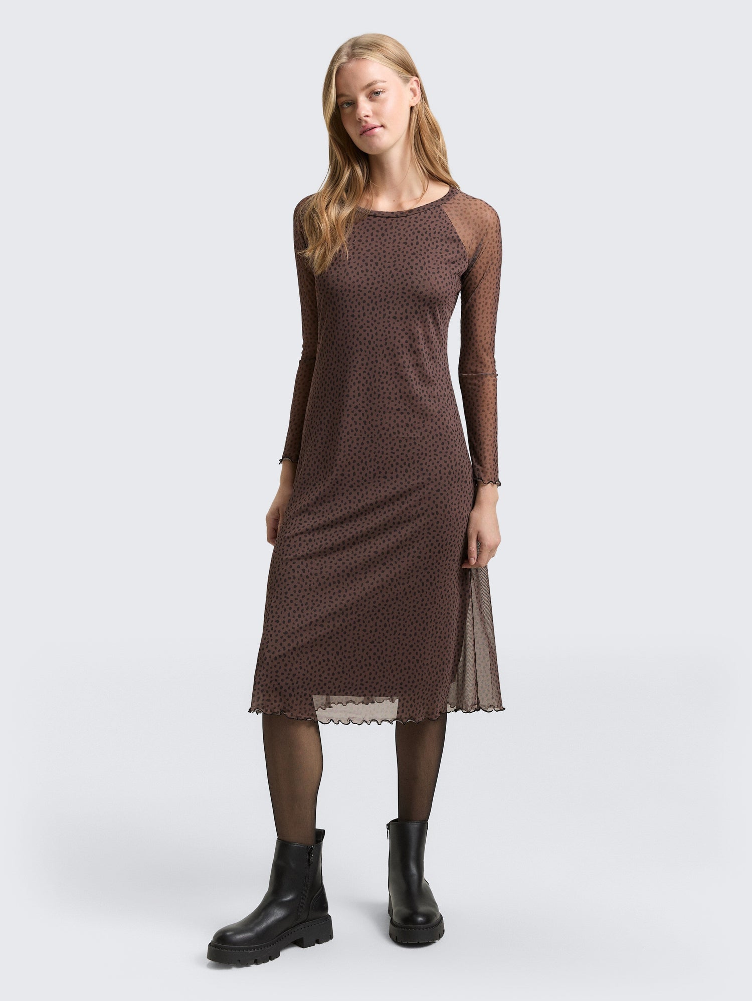 Tom Tailor_0_Mesh Midi Dress with Pattern_1047624_38420_01
