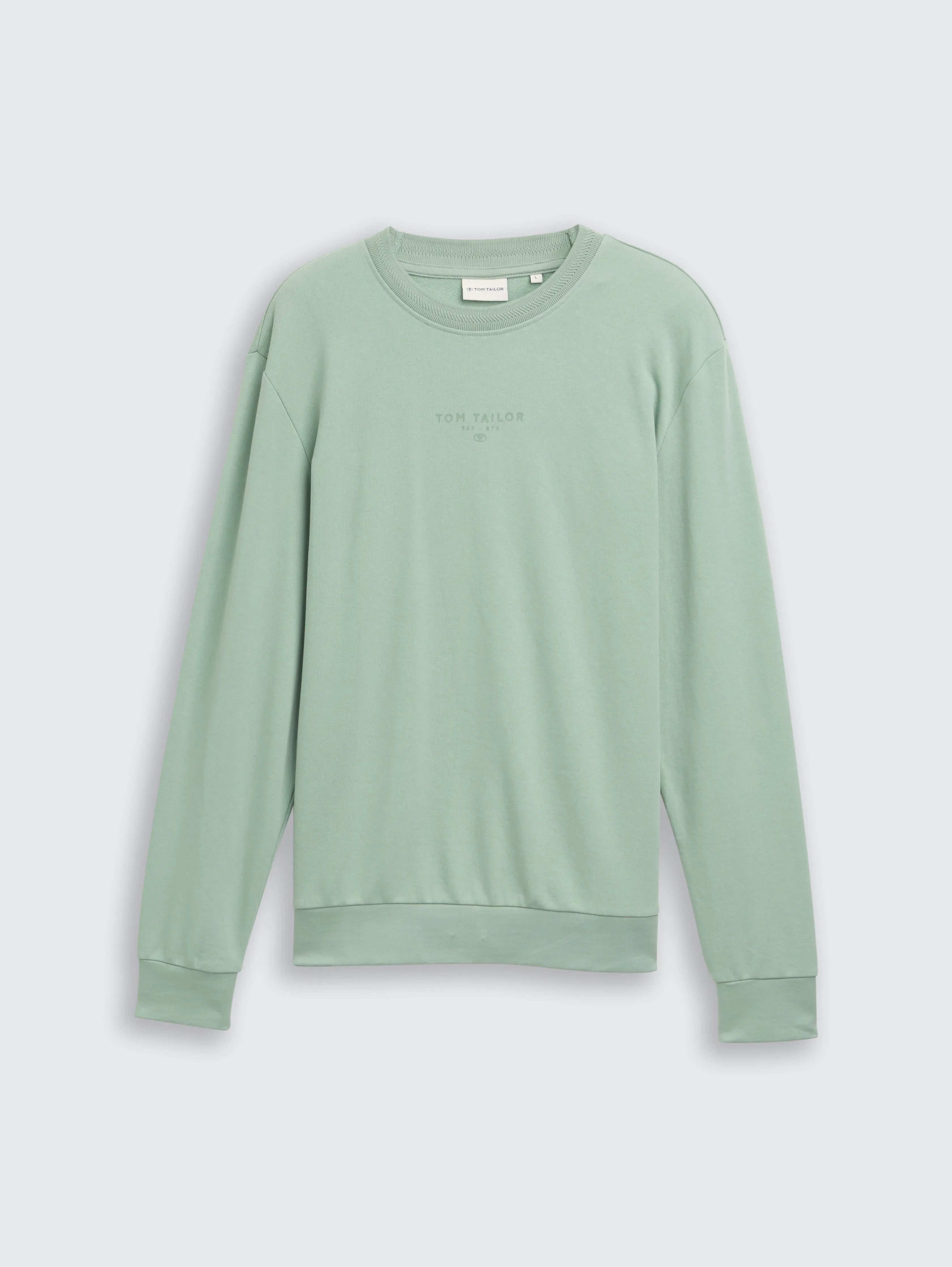 Tom Tailor_0_Crewneck Sweatshirt with Logo Print_1047784_22577_01