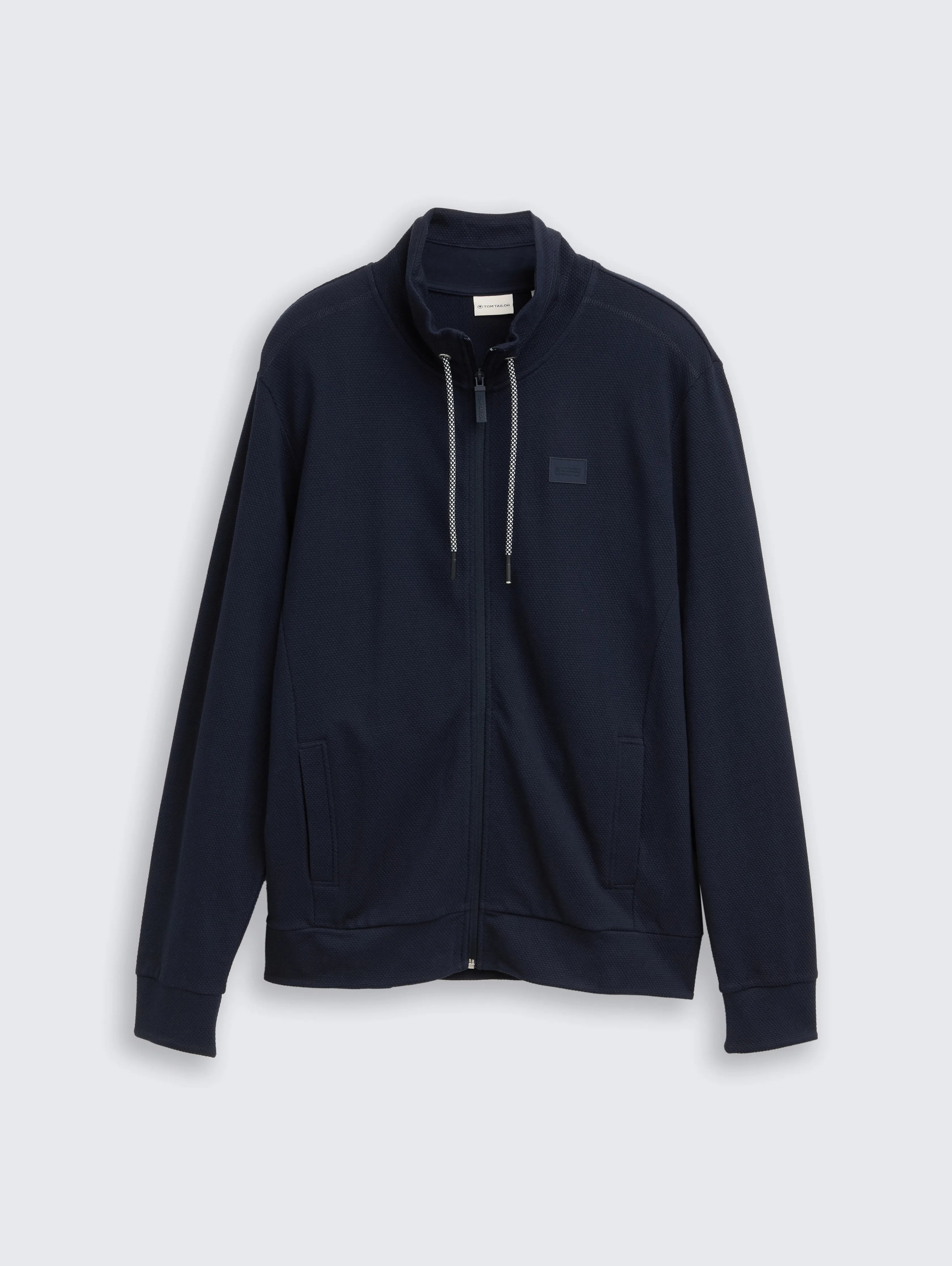 Tom Tailor_0_Ultralight Sweat Jacket with Stand-Up Collar_1047792_10668_04