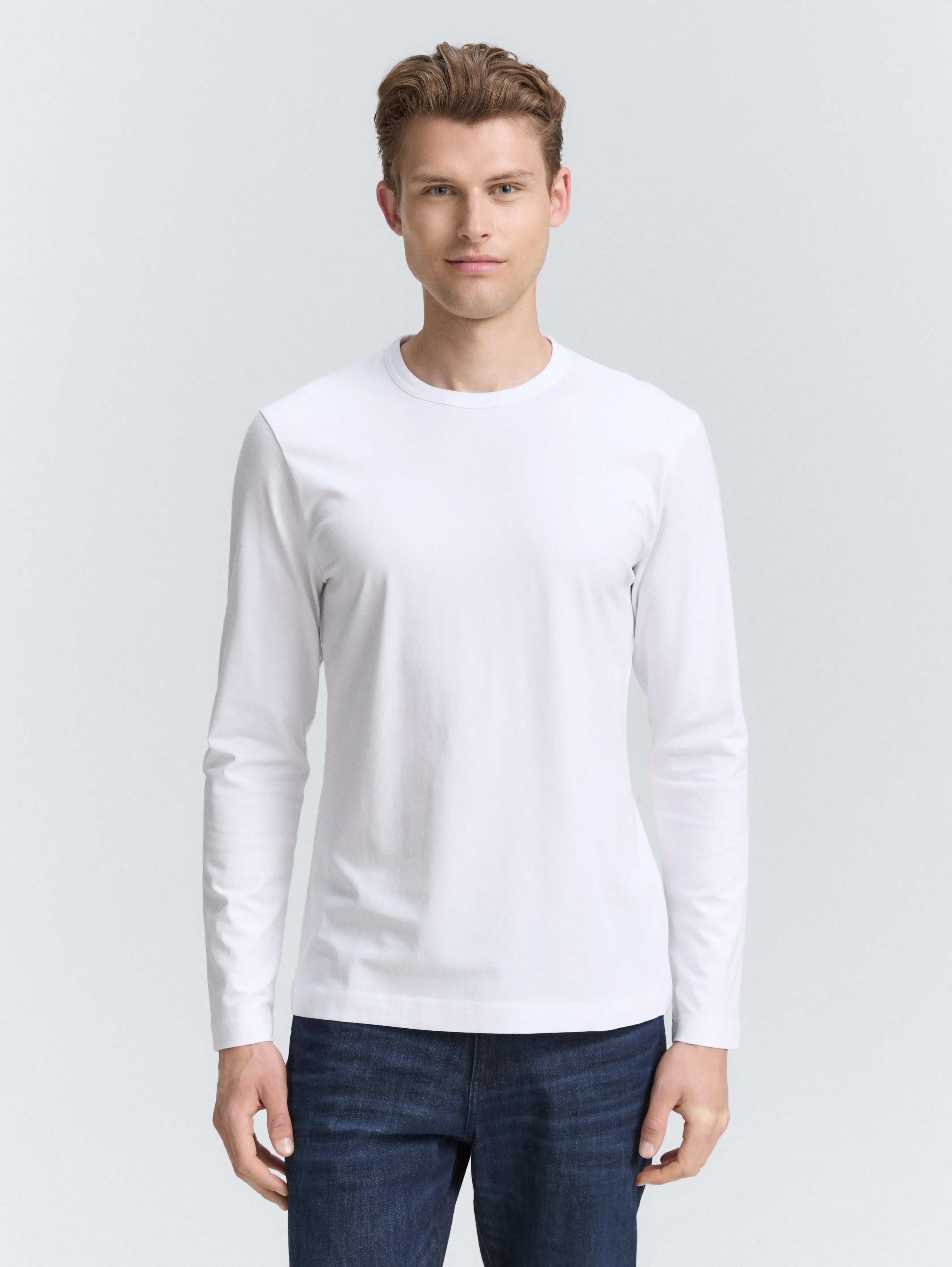 Tom Tailor_0_Slim Fit Long Sleeve Shirt with Stretch_1047811_20000_02