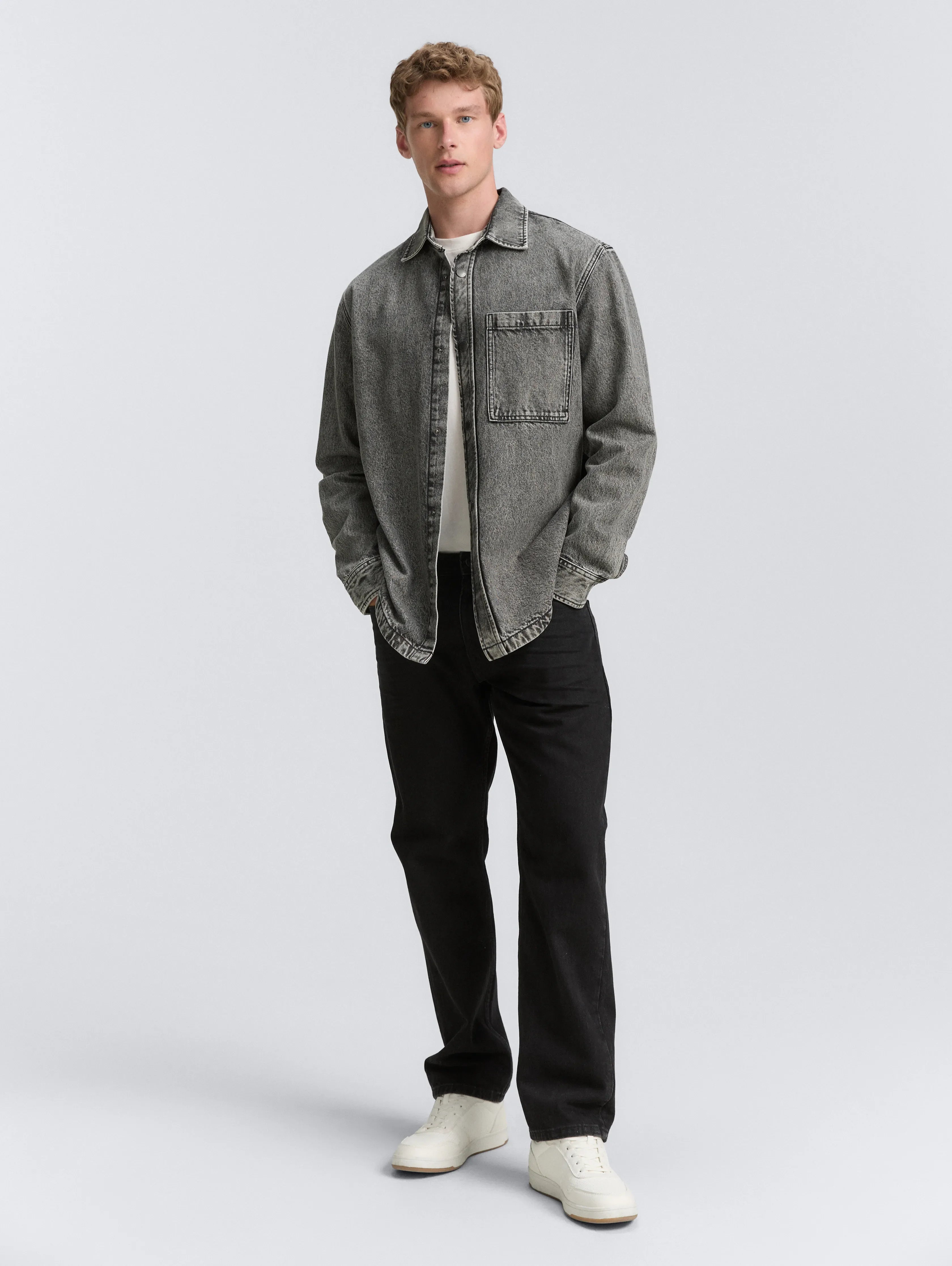Tom Tailor_0_Overshirt Denim Shirt with Breast Pocket_1047991_10219_03