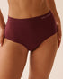 La Vie en Rose_Burgundy_Seamless Fabric High Waist Bikini Panty_20200692_50062_01