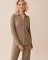 La Vie en Rose_Cinder_Ribbed Modal Button-Down Shirt_60100152_00011_01
