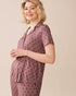 La Vie en Rose_Mauve Geo Ditsy_Geo Print Soft Jersey Short Sleeve Button-Down Shirt_60100158_P50101_01