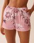 La Vie en Rose_Zephyr Flowers_Dahlia Print Satin and Chiffon Shorts_60200144_P60399_01