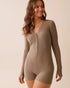 La Vie en Rose_Cinder_Ribbed Modal Long Sleeve Romper_60300108_00011_01