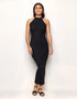 Yamamay_Black_Sleeveless Long Dress Ð Daily Rib_AABD183002_072_01