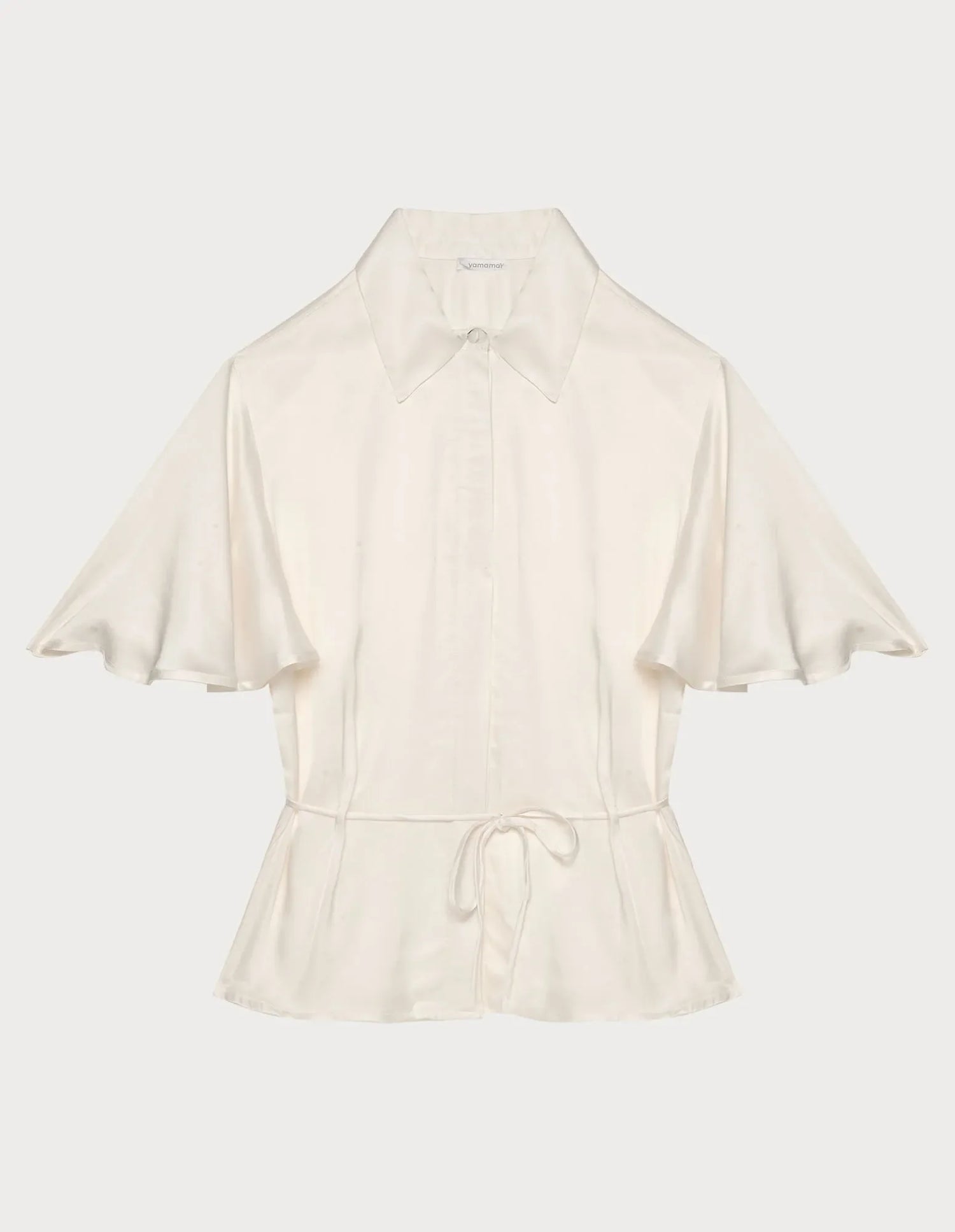 Yamamay_White_Short-Sleeve Shirt with Waist Drawstring Ð Neverending Summer_AMAD183004_014_04