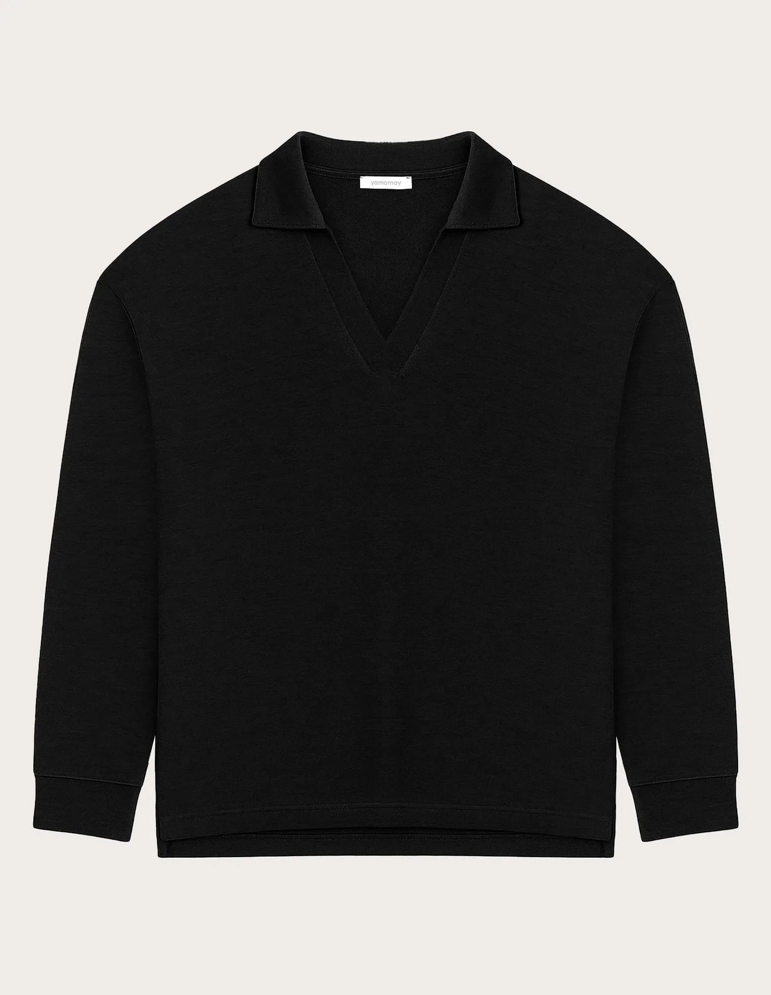 Yamamay_Black_Closed WomenÕS Sweatshirt with Tencelª Modal Ð Easy Living_AMAD183006_072_06