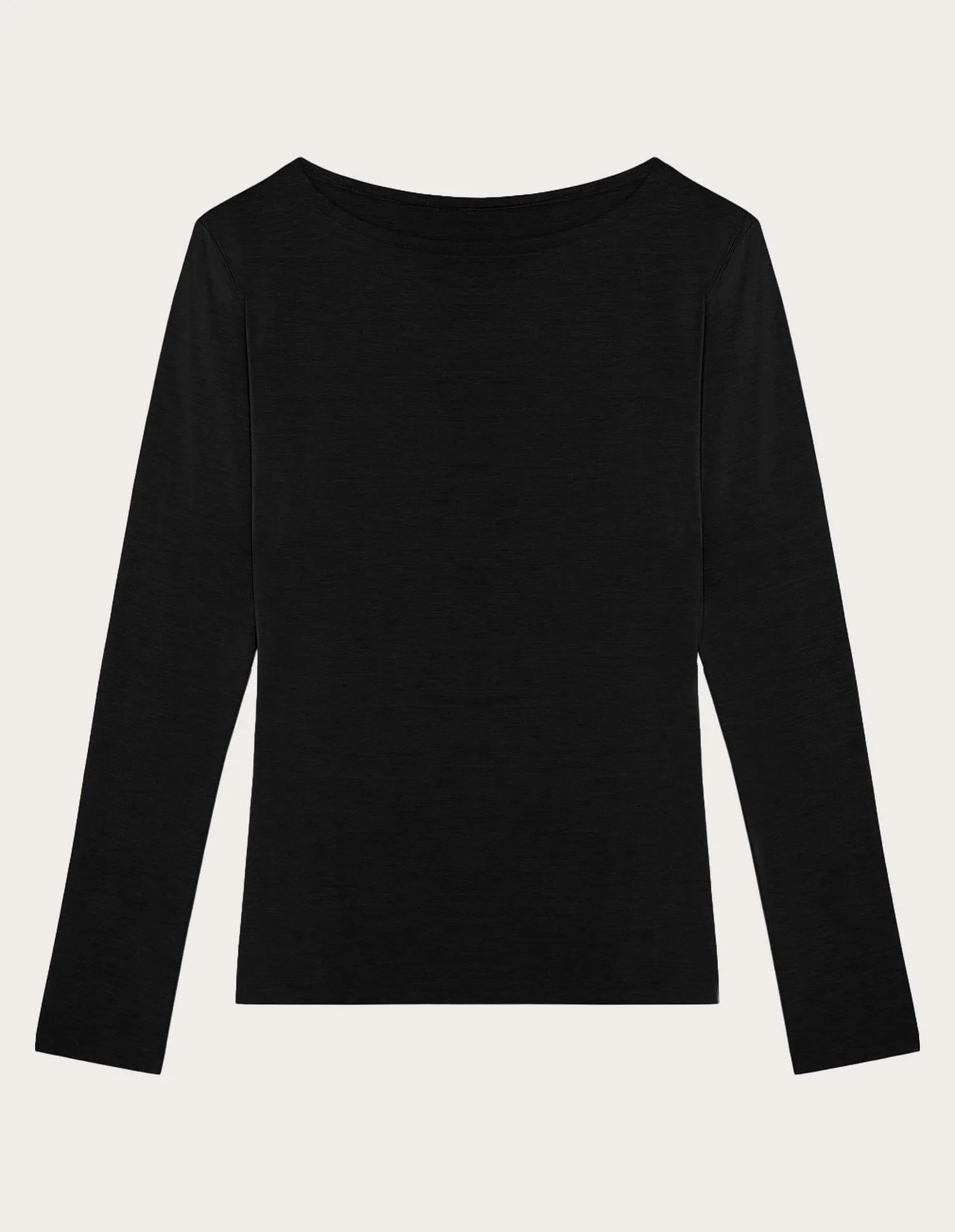 Yamamay_Black_Boat-Neck Top in Tencelª Modal Ð Modal/Silk Basic_AMAD183008_072_04