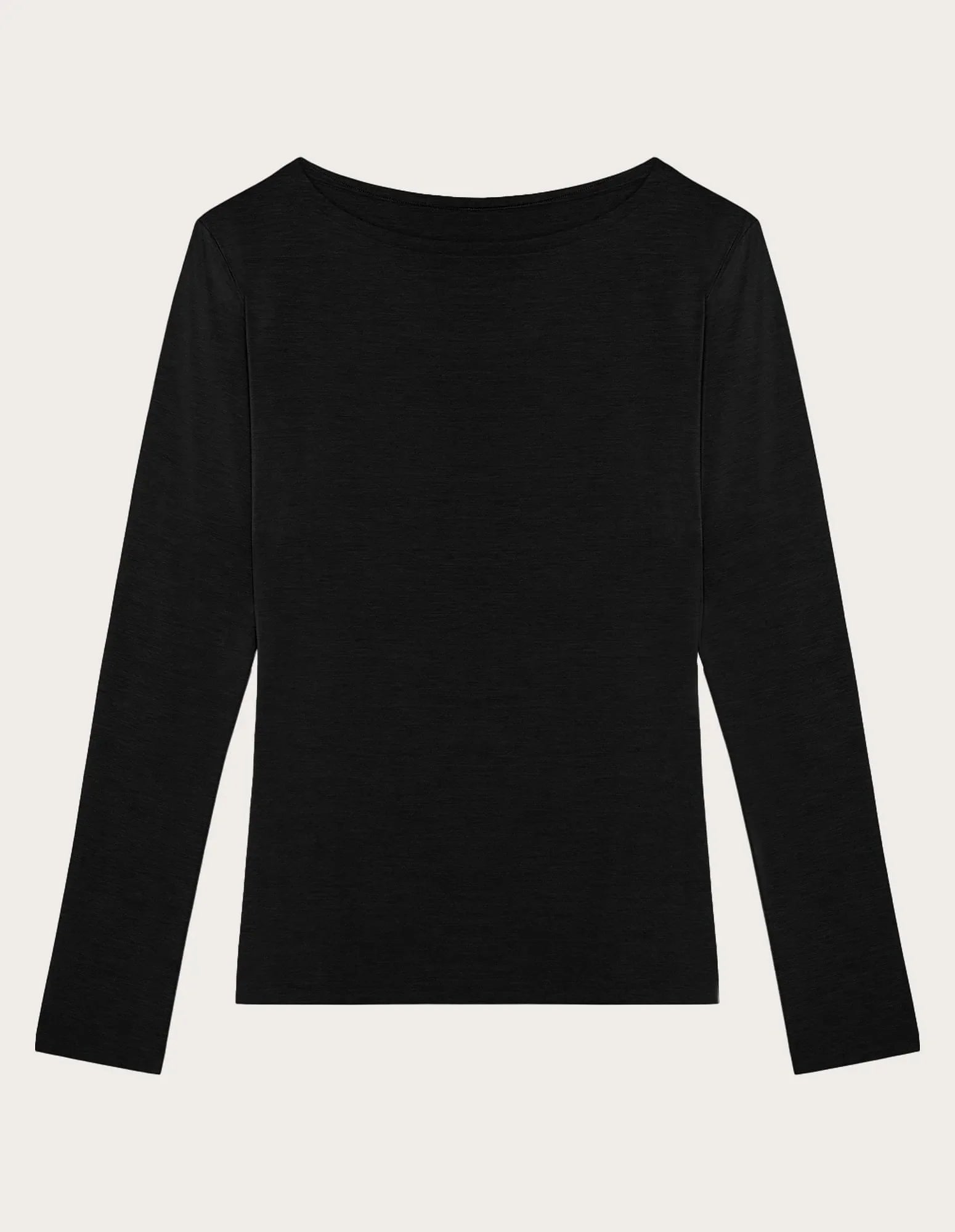 Yamamay_Black_Boat-Neck Top in Tencelª Modal Ð Modal/Silk Basic_AMAD183008_072_04