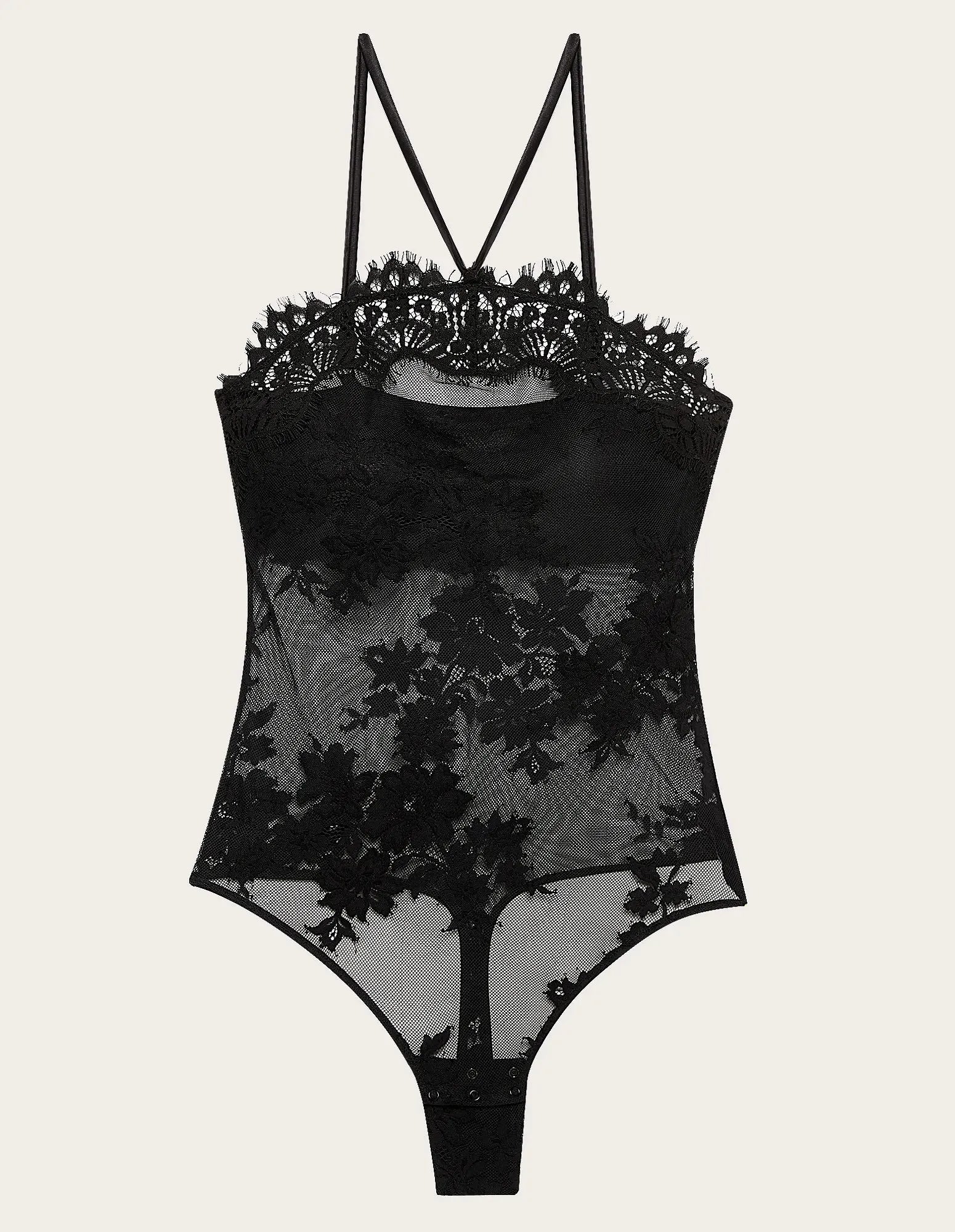 Yamamay_Black_Body in Lace and Tulle with Integrated Cups Ð Must Have_AMAD183018_072_05