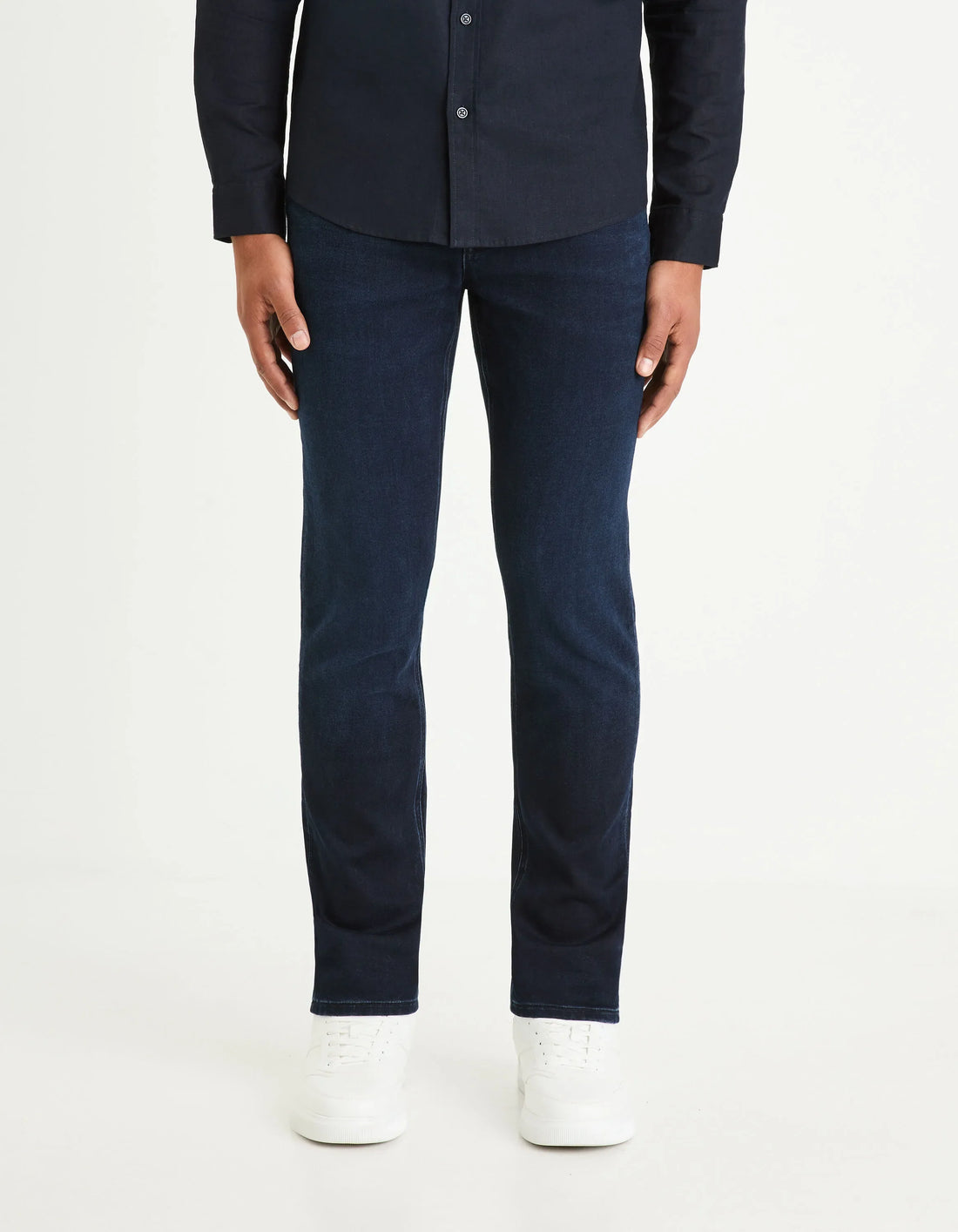 Celio_Blue Black_Jean C.35 Straight Stretch Mesh 3 Length_BOVERDYE15_BLUE BLACK_02