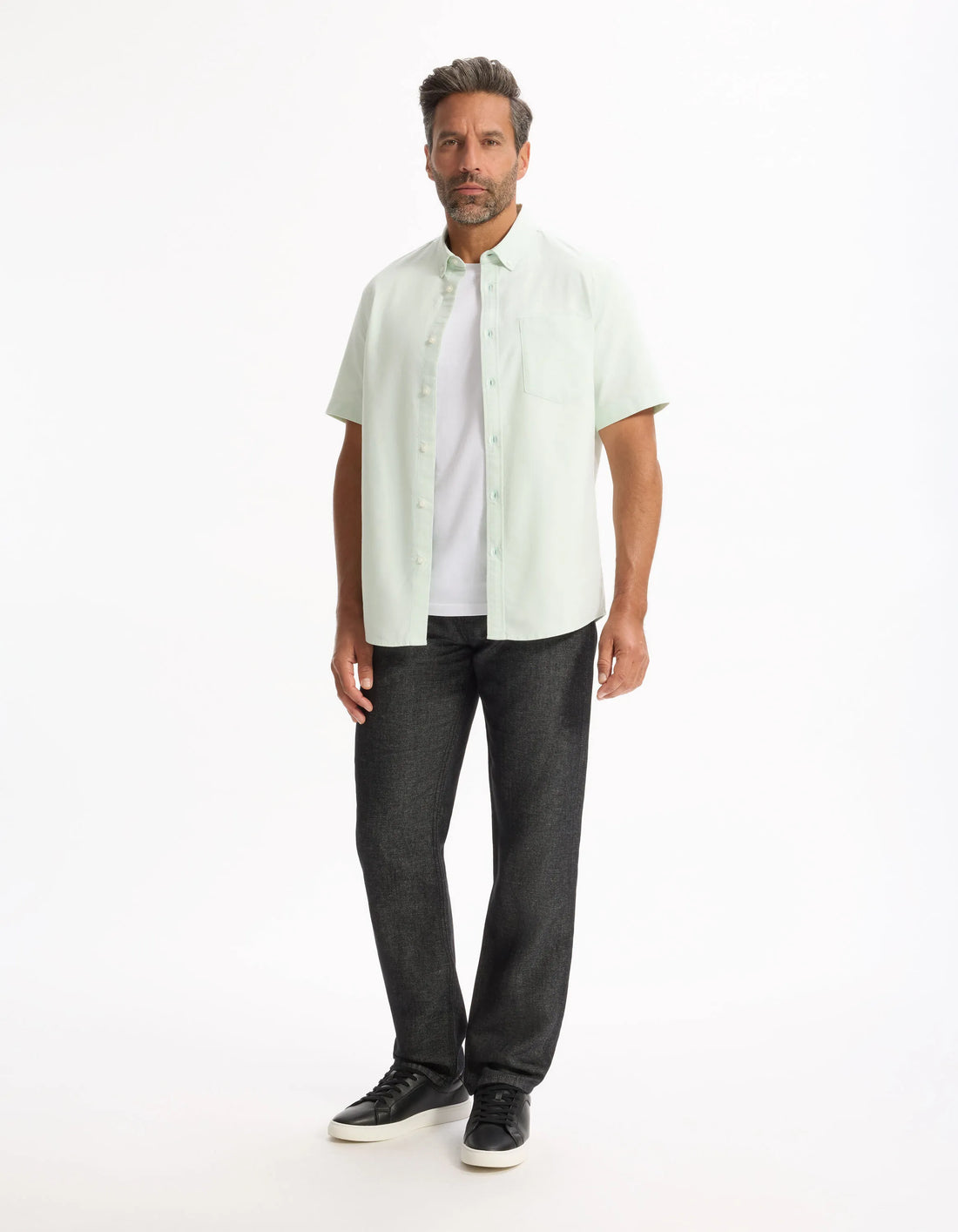 Celio_Mint_Regular Oxford Shirt 100% Cotton_DAXFORDMC_MINT_02
