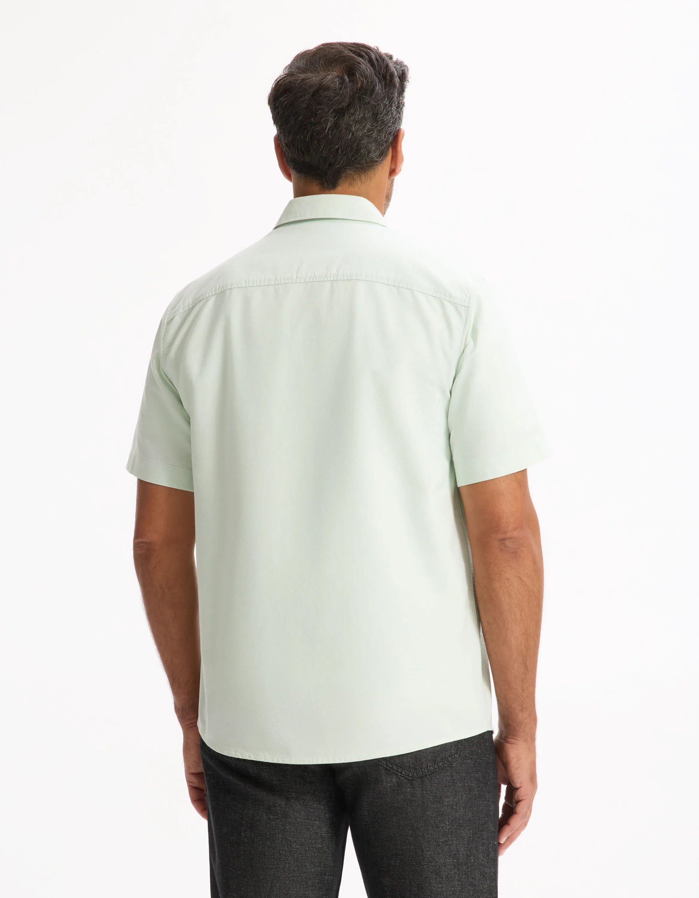 Celio_Mint_Regular Oxford Shirt 100% Cotton_DAXFORDMC_MINT_03