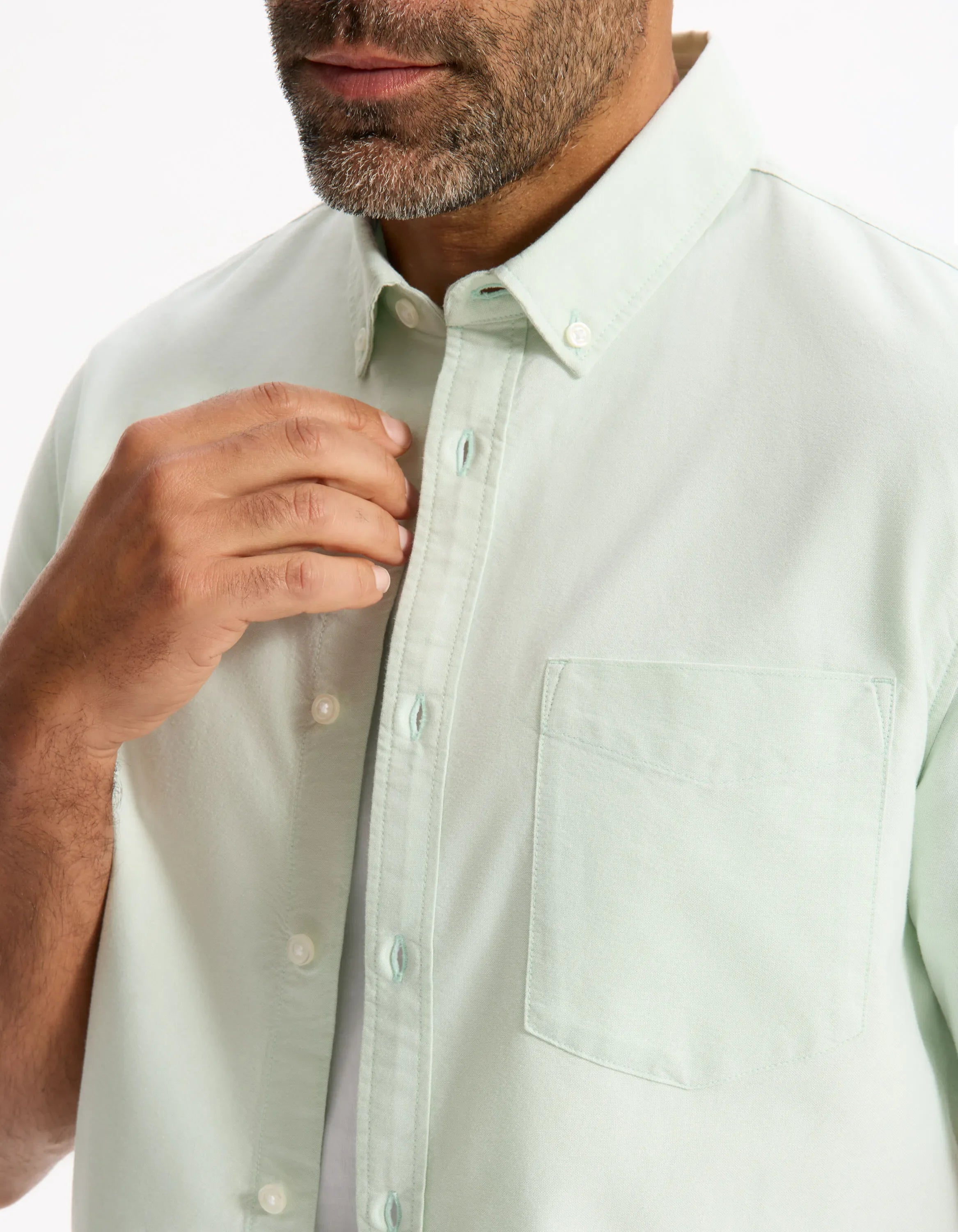 Celio_Mint_Regular Oxford Shirt 100% Cotton_DAXFORDMC_MINT_04