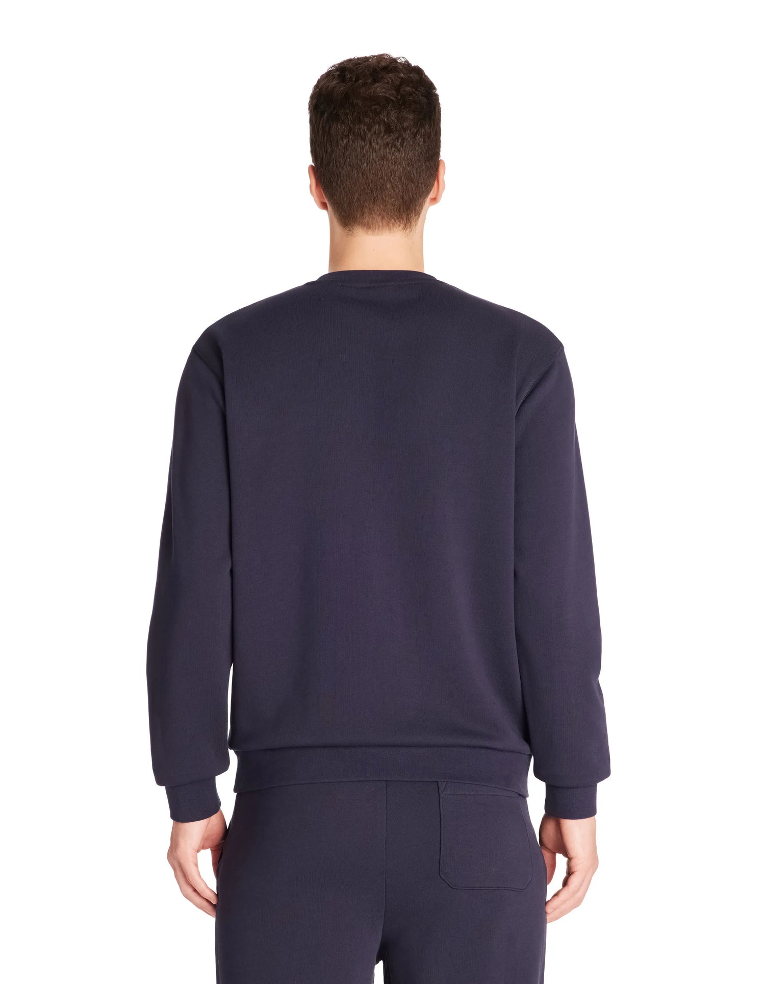 Celio_Navy_Regular Round Neck Sweatshirt 100% Cotton_FESEVEN_NAVY_03
