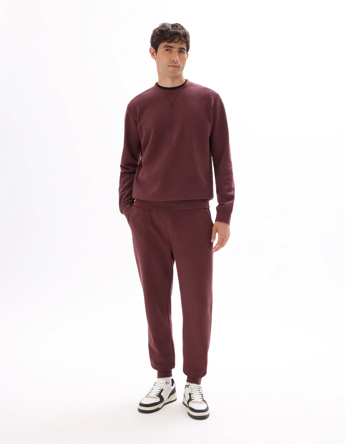 Celio_Raisin_Regular Jogging Pants_FOJOGGIE2_RAISIN_01