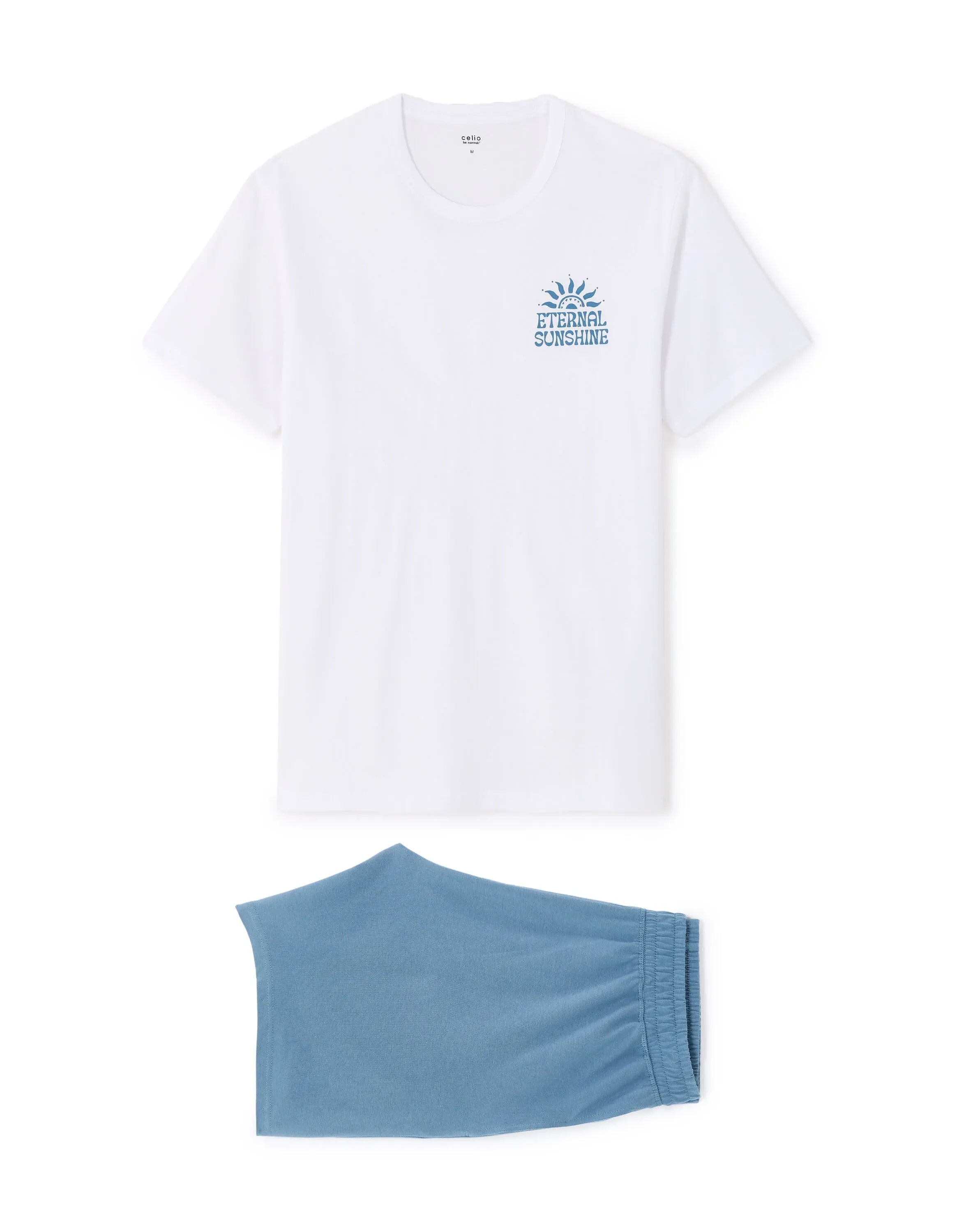 Celio_Grey Blue_100% Cotton Long Pajamas_LIPYSHINE_GREY BLUE_06