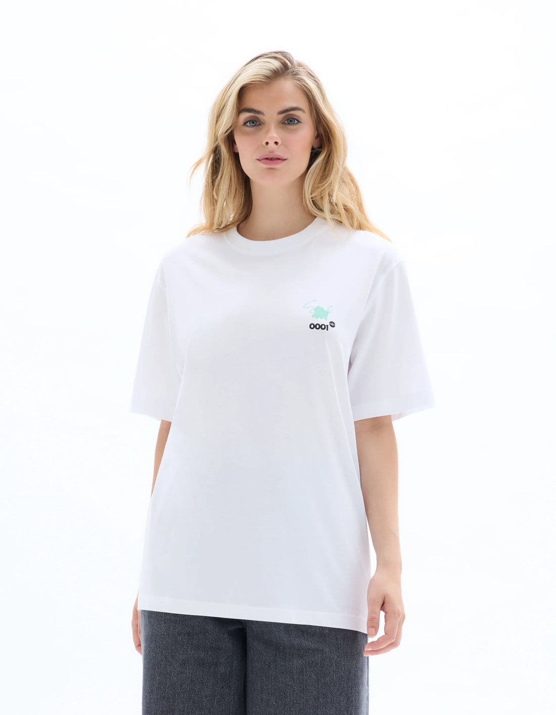 Celio_Blanc1_PokŽmon Bulbasaur T-Shirt_LMEPOKE0_BLANC1_02