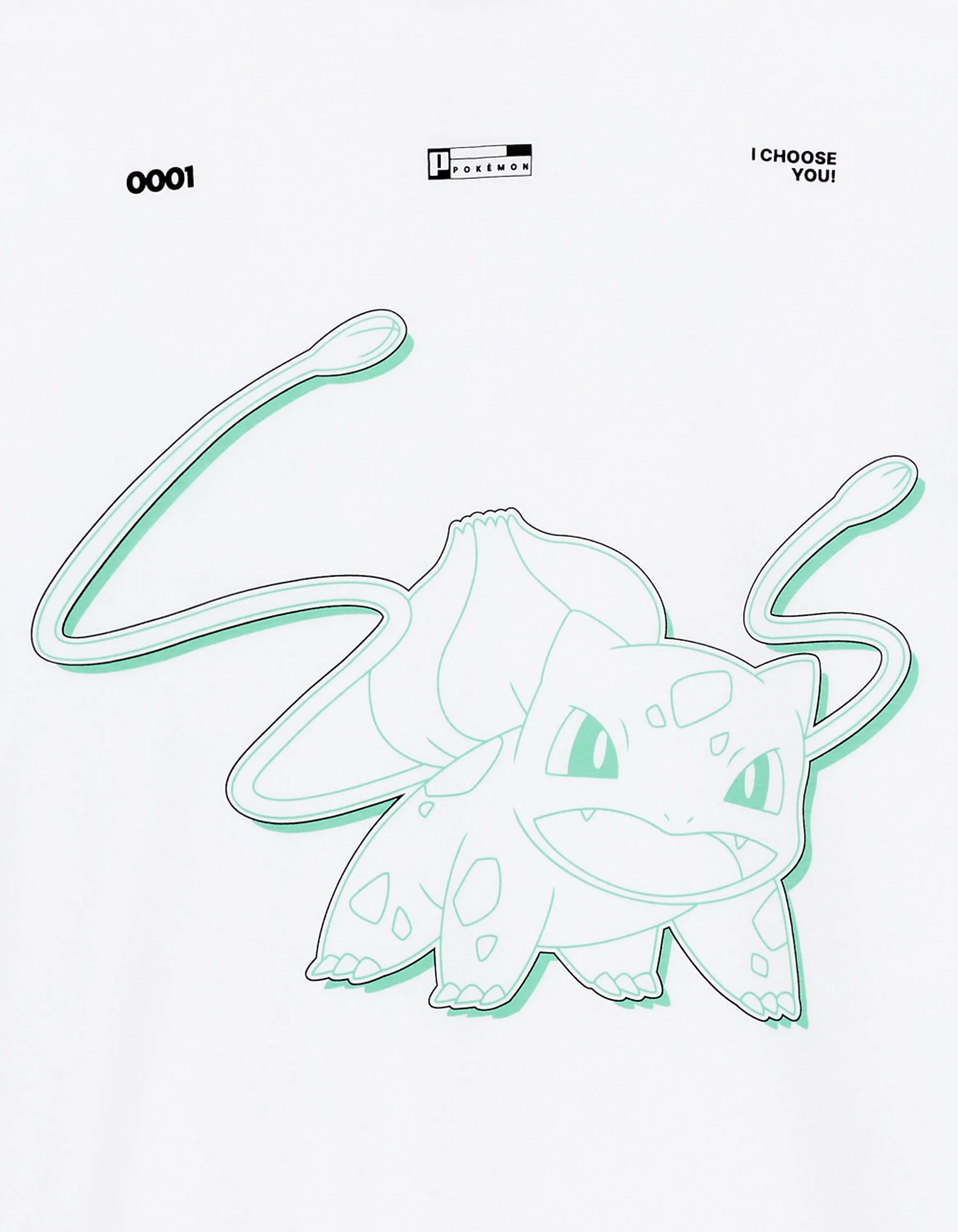 Celio_Blanc1_PokŽmon Bulbasaur T-Shirt_LMEPOKE0_BLANC1_08