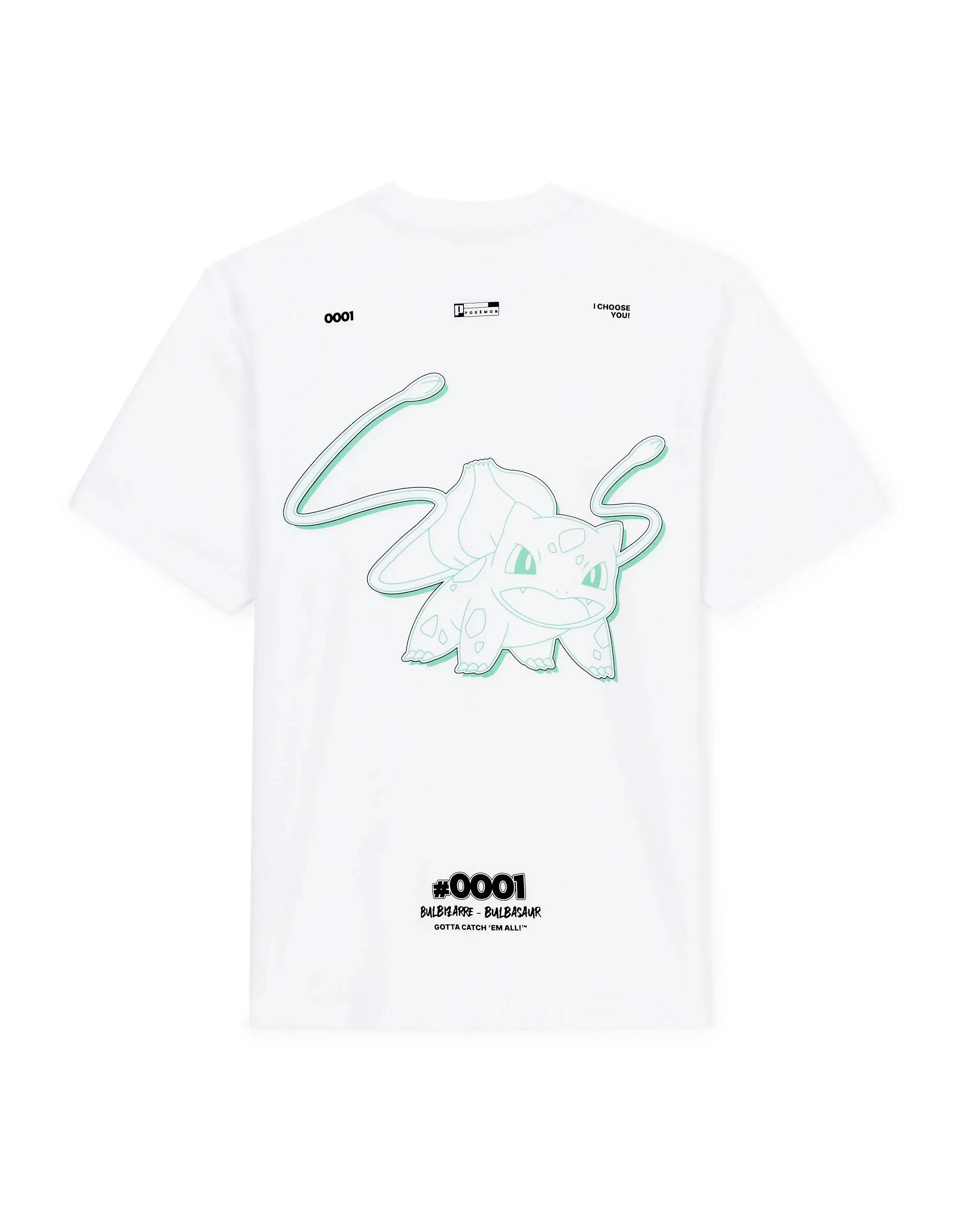 Celio_Blanc1_PokŽmon Bulbasaur T-Shirt_LMEPOKE0_BLANC1_09