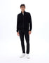 Celio_Black_100% Cotton Zip-Up Cardigan with Trucker Collar_MELIMZIP_BLACK_01