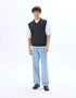Celio_Anthracite Mel_Sleeveless V-Neck Sweater 100% Cotton_MENIGHT_ANTHRACITE MEL_01