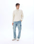 Celio_Ecru_Regular Polo Collar Sweatshirt_MEPLO_ECRU_01