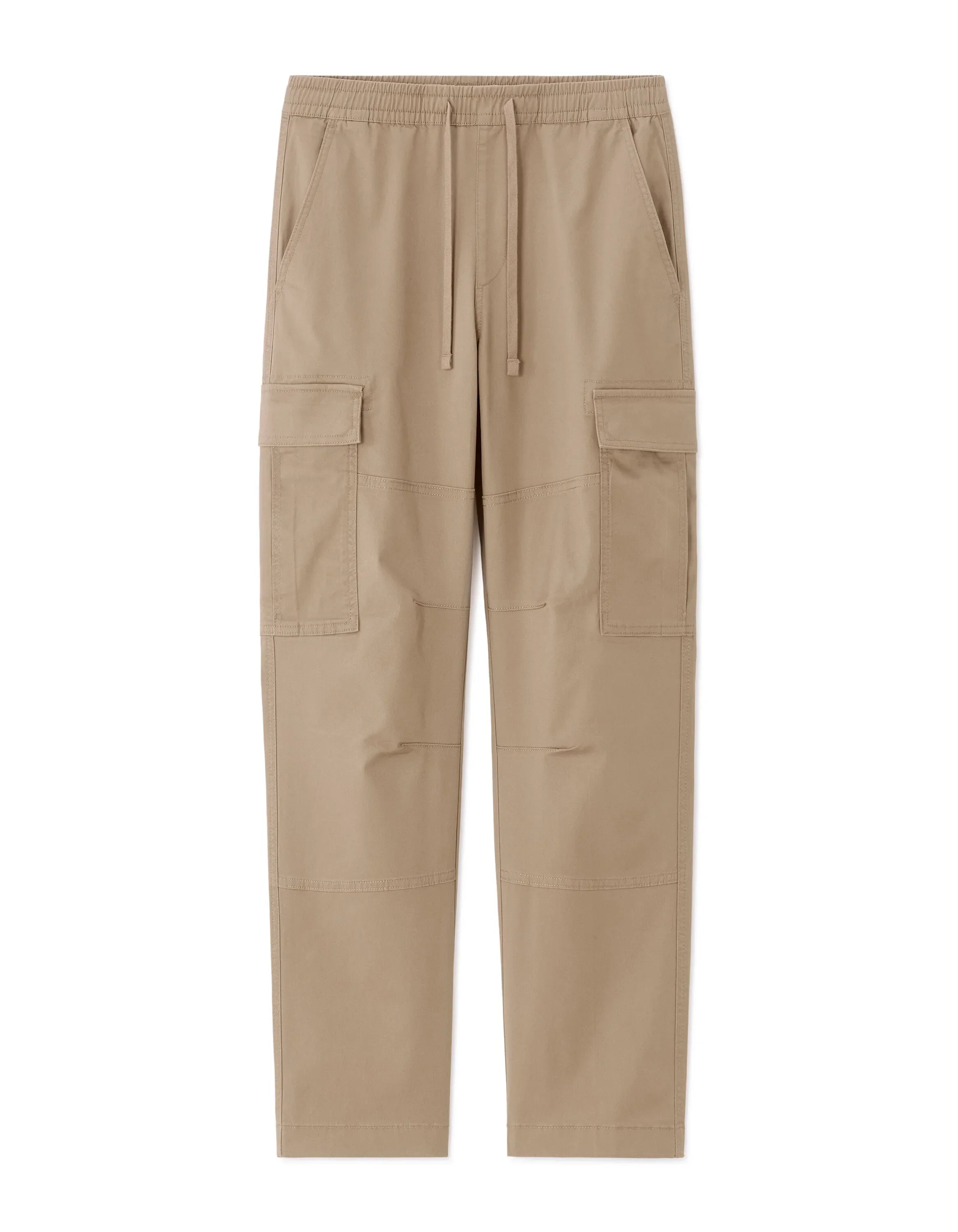 Celio_Beige Clair_Stretch Cotton Straight Cargo Pants_MOCADROI_BEIGE CLAIR_07