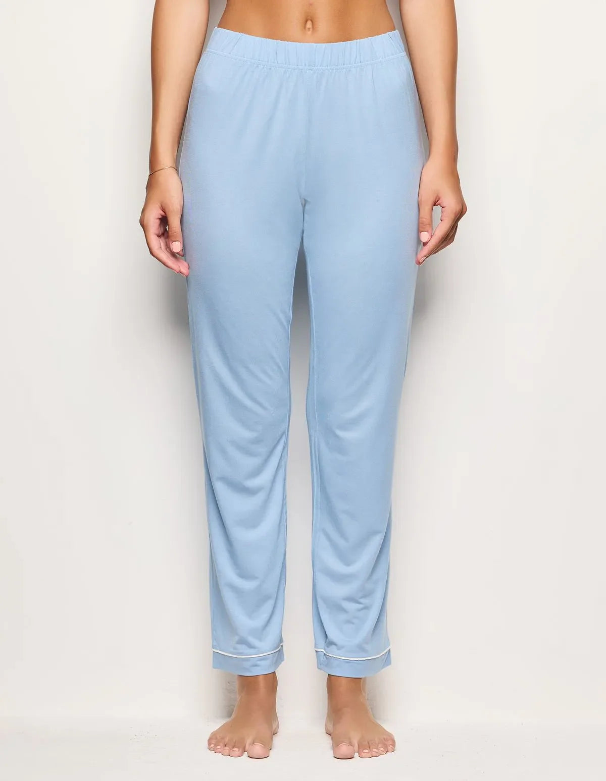 Yamamay_Baby Blue_Long Pajama Trousers with Tencelª Modal Ð Daily Modal_PPBD183003_032_02