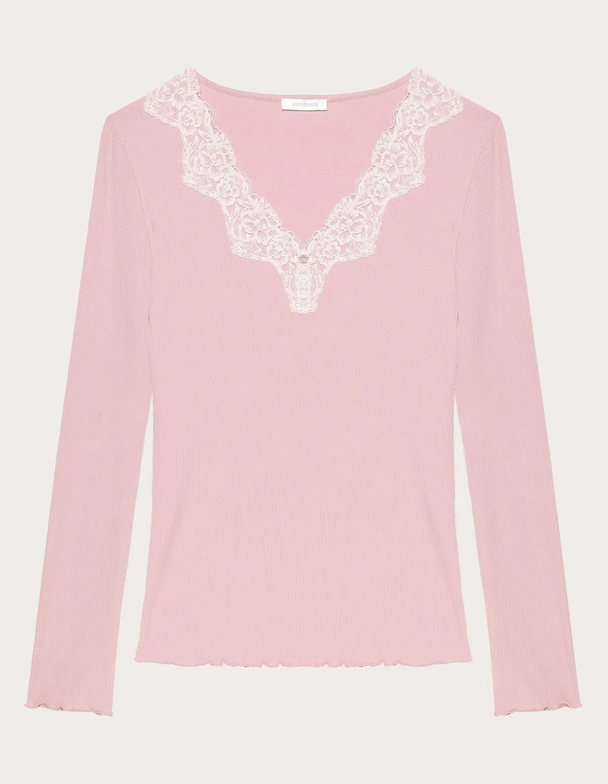 Yamamay_Clay Rose_Long-Sleeve Embroidered Top Ð Basic Modal/Cotton Rib_PPTD183005_239_06