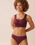 La Vie en Rose_Burgundy_Lightly Lined Full Coverage Lounge Tank Bra_10200531_50062_01