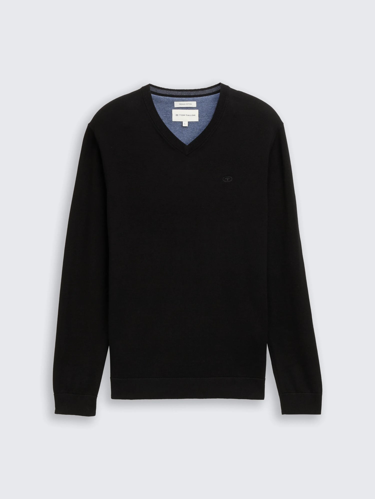 Tom Tailor_0_Knitted Jumper with V-Neck_1039806_29999_01