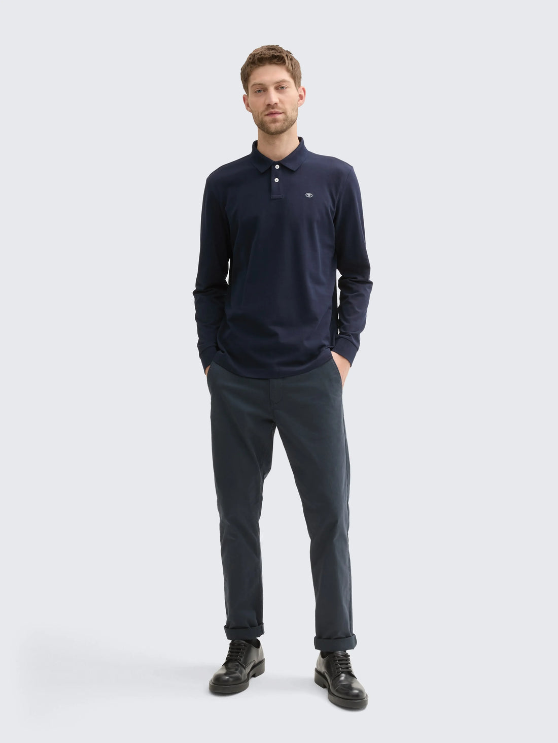 Tom Tailor_0_Long-Sleeved PiquŽ Polo Shirt_1043278_10668_01