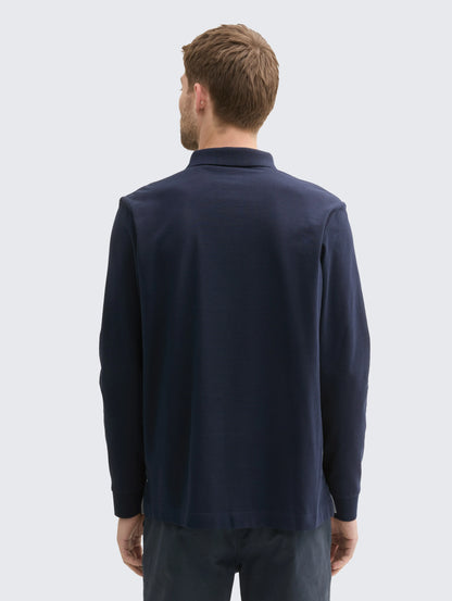 Tom Tailor_0_Long-Sleeved PiquŽ Polo Shirt_1043278_10668_03