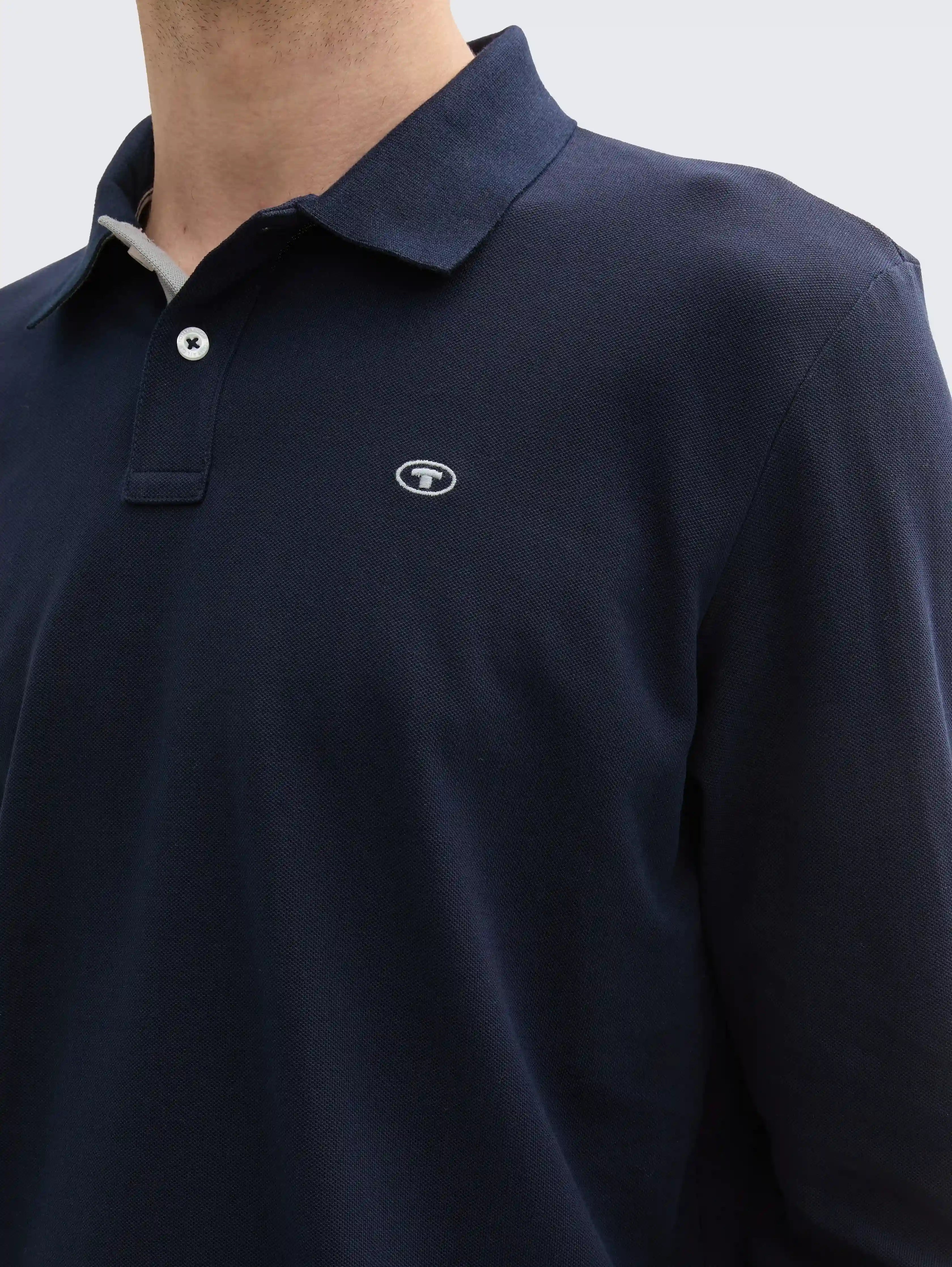 Tom Tailor_0_Long-Sleeved PiquŽ Polo Shirt_1043278_10668_05