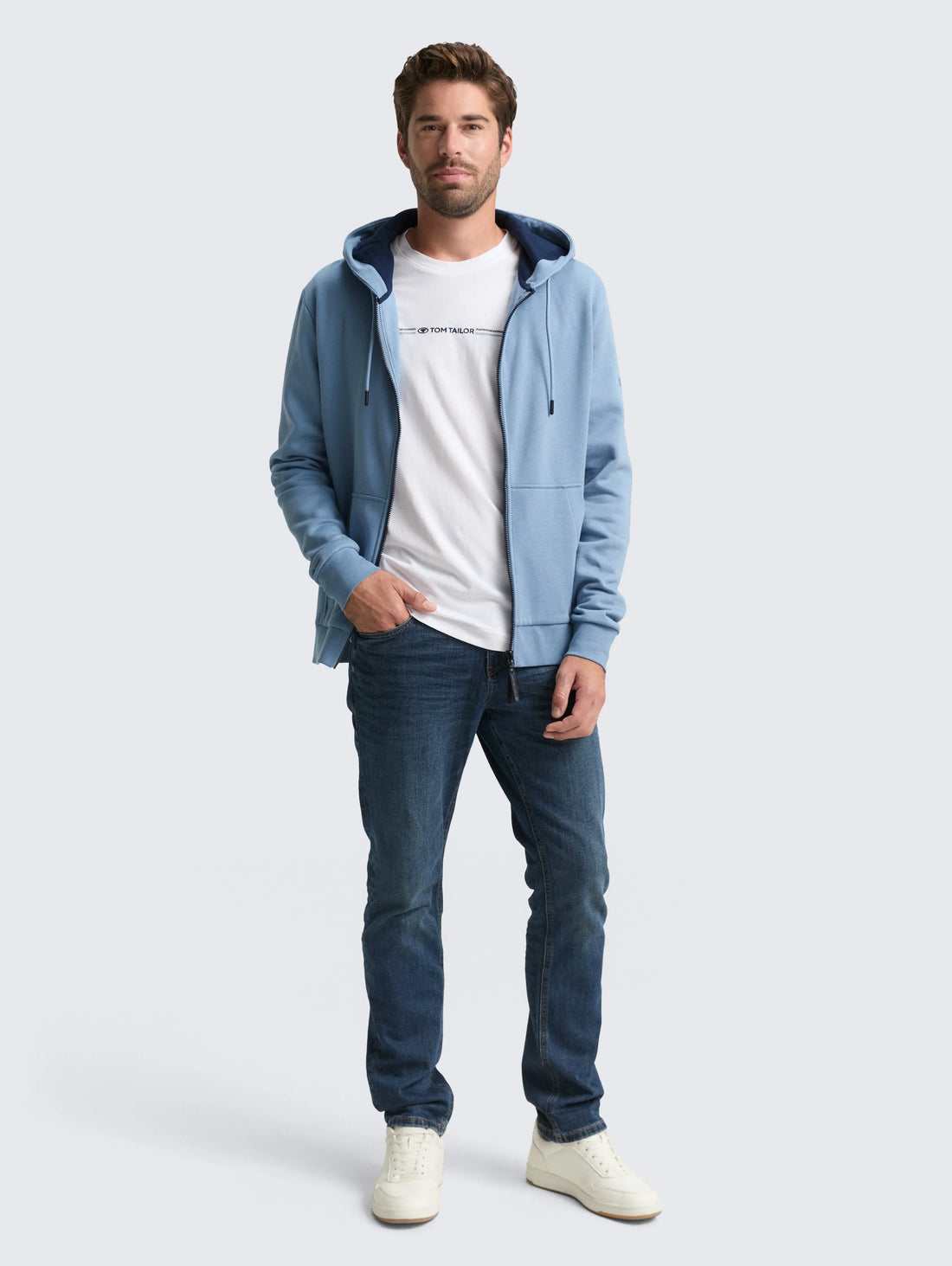 Tom Tailor_0_Basic Hoodie Sweatshirt Jacket_1043727_28800_01