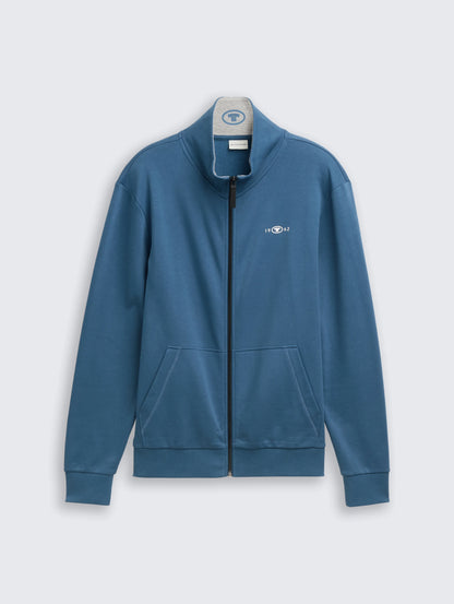 Tom Tailor_0_Sweat Jacket with Stand-Up Collar_1045645_38224_01