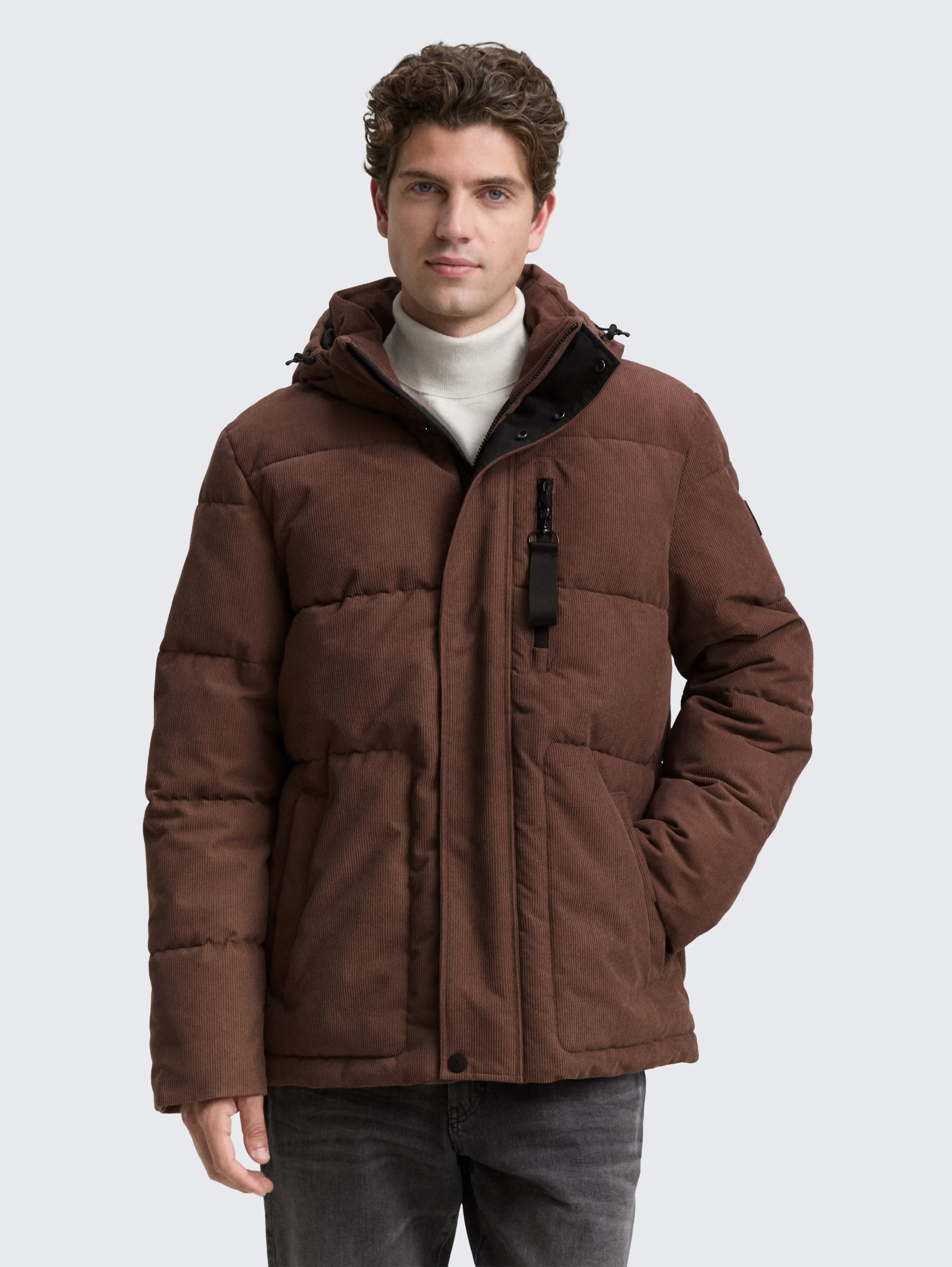 Tom Tailor_0_Corduroy Puffer Jacket with Detachable Hood_1047206_38833_02