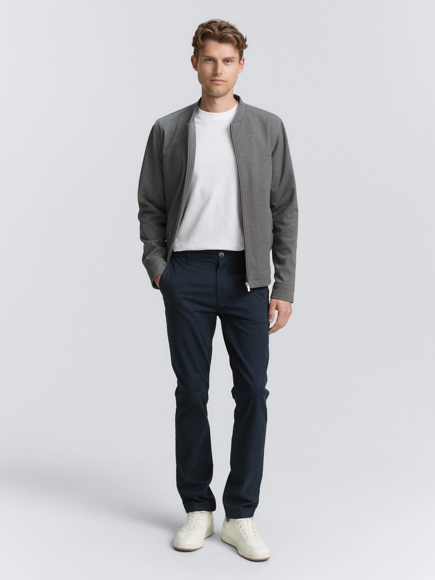 Tom Tailor_0_PiquŽ Blouson Jacket with Bomber Collar_1047274_38807_03