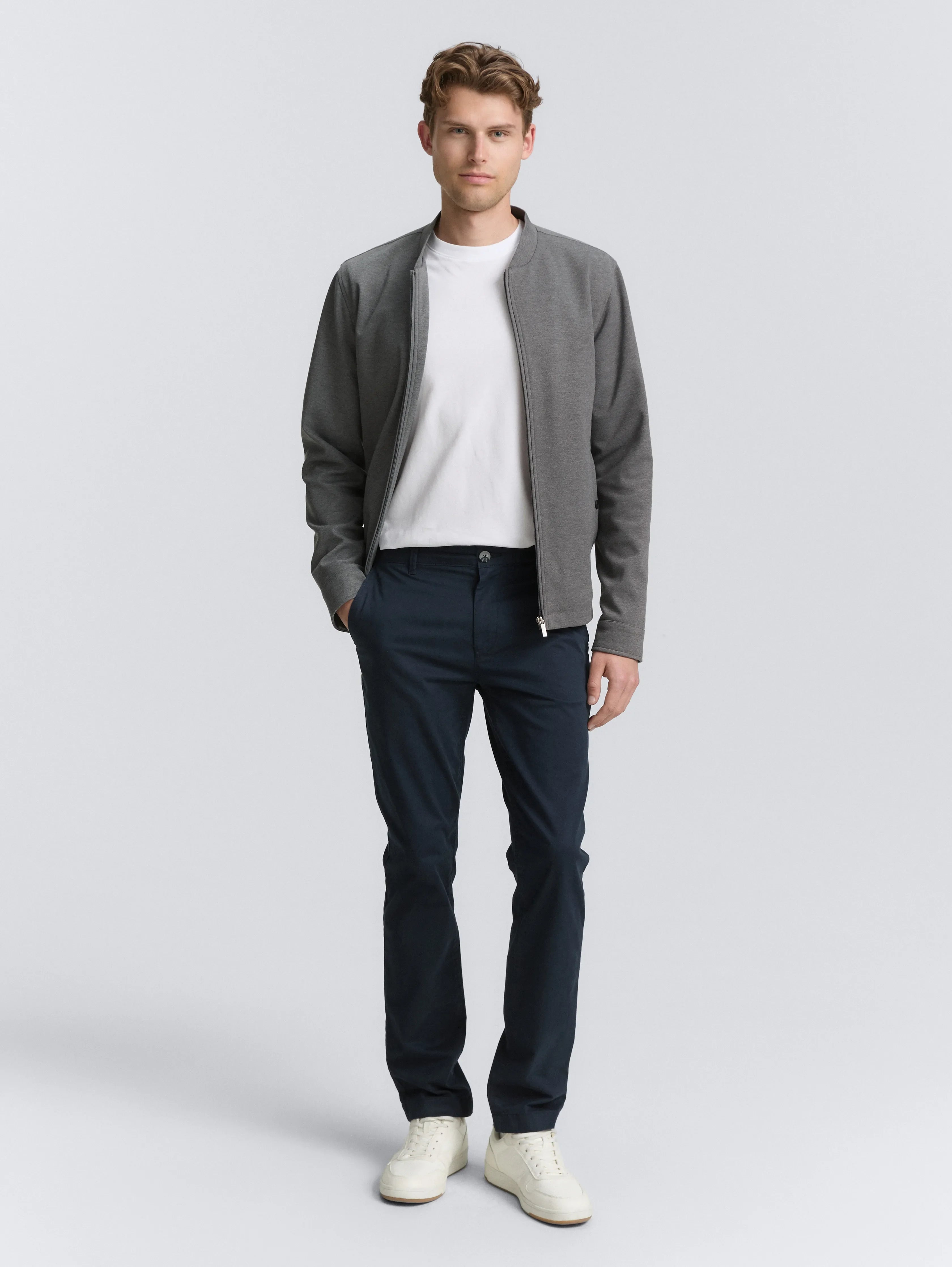 Tom Tailor_0_PiquŽ Blouson Jacket with Bomber Collar_1047274_38807_03