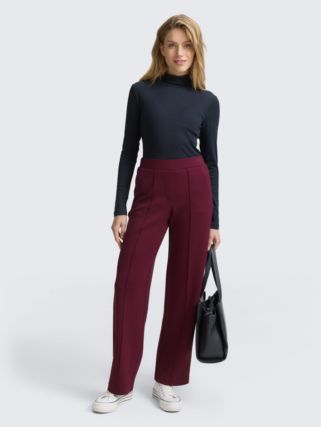 Tom Tailor_0_Loose Straight Scuba Trousers_1047656_16427_0١