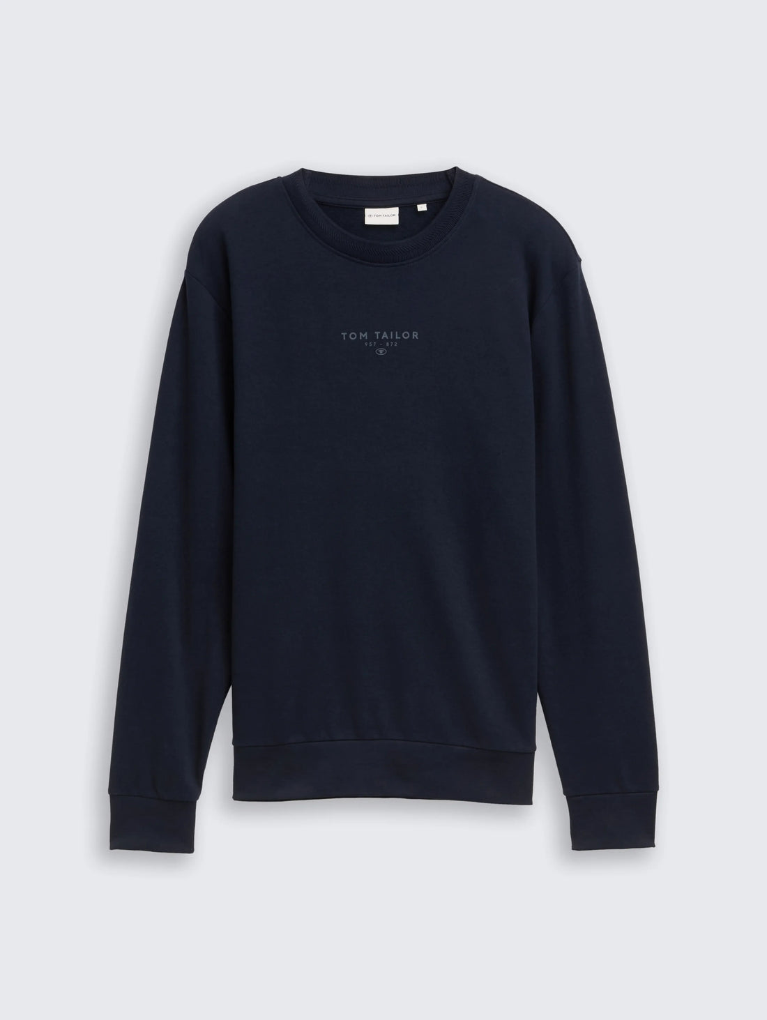 Tom Tailor_0_Crewneck Sweatshirt with Logo Print_1047784_10668_01