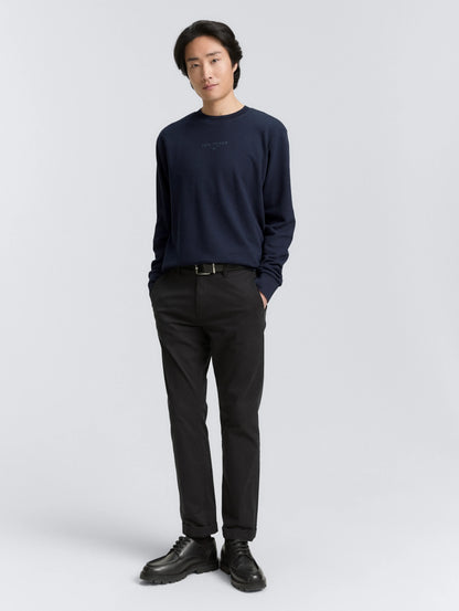 Tom Tailor_0_Crewneck Sweatshirt with Logo Print_1047784_10668_03
